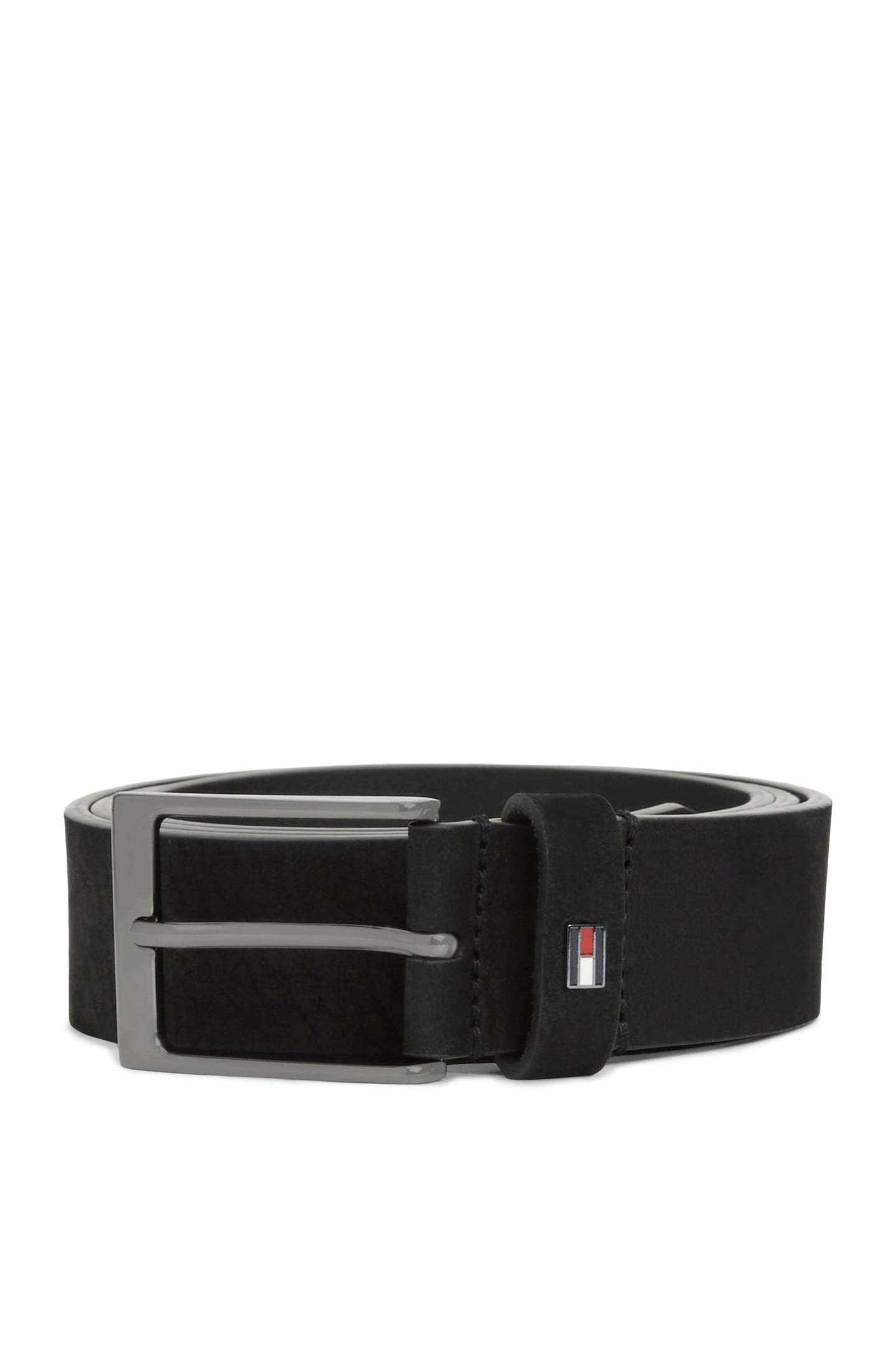 Tommy Hilfiger Layton 3.5 Nubuck Belt Black Maat: 95 | Riemen Outlet | Heren | Zwart