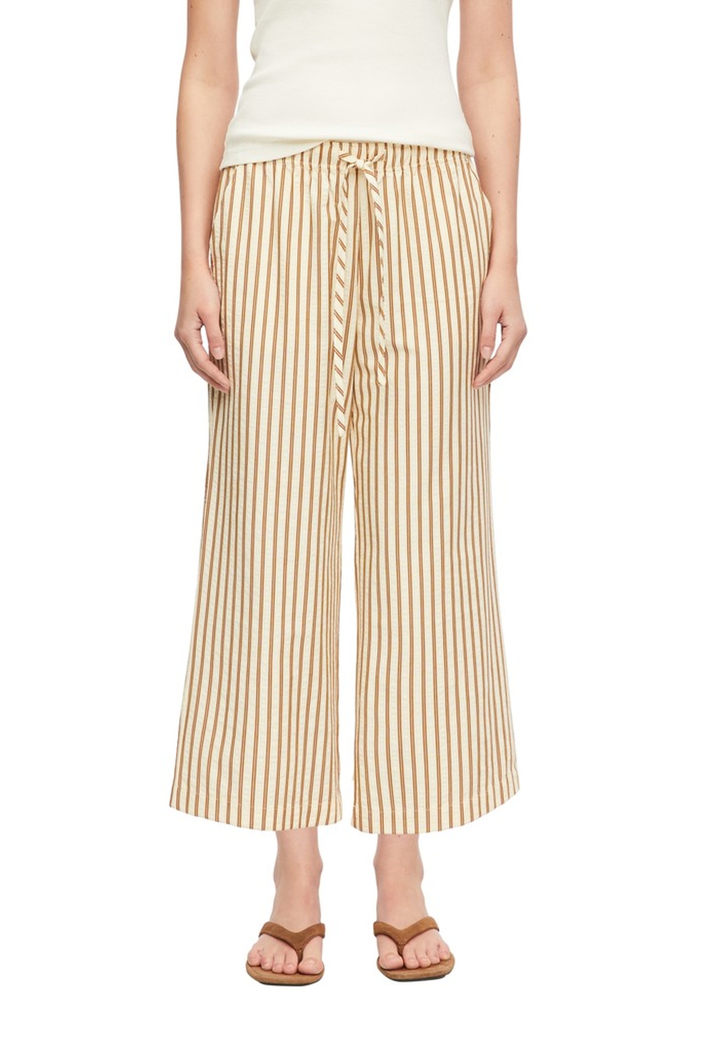 Comma Pants Beige Maat: 34 | Wijde Broeken Outlet | Dames | Beige