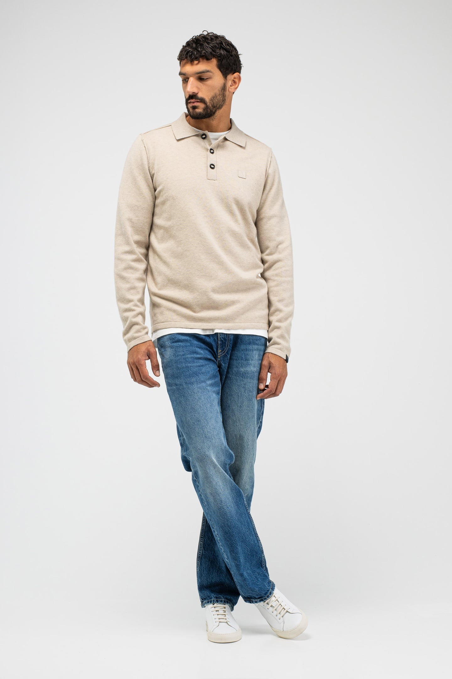 Butcher of Blue Clifton Polo Lt. Sand Taglia: S | Maglioni a maglia Outlet | Uomo | Marrone