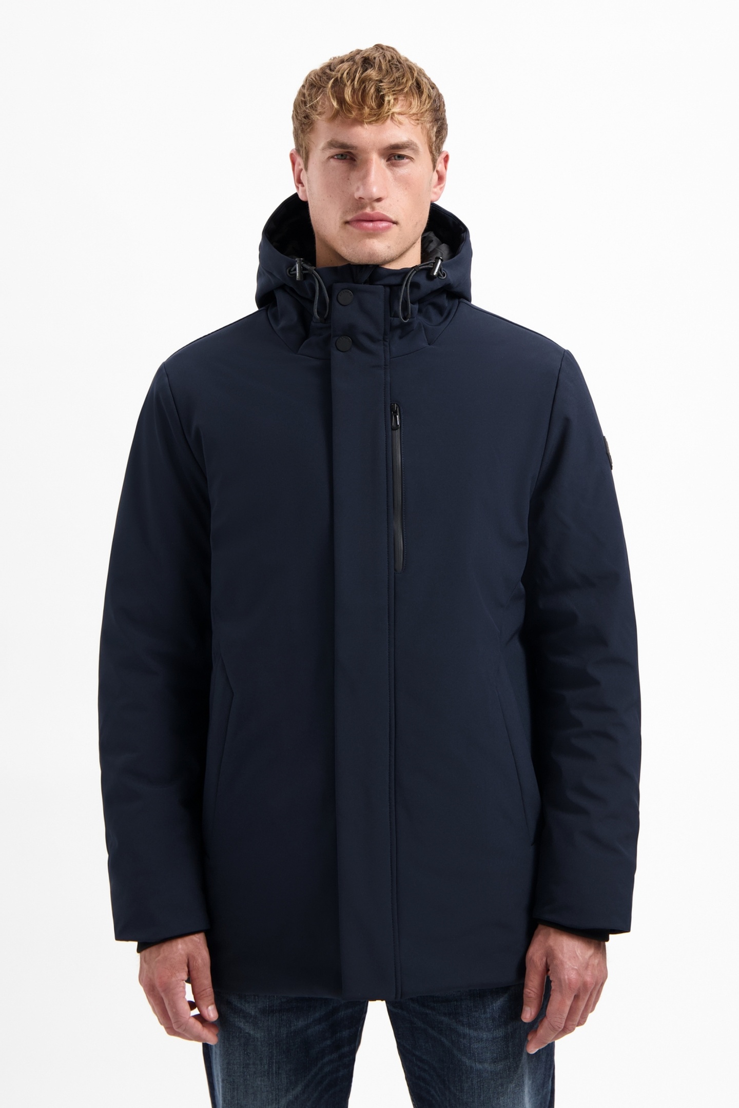 No Excess Jacket Long Soft Shell Night Maat: XXL | Winterjassen Outlet | Heren | Blauw