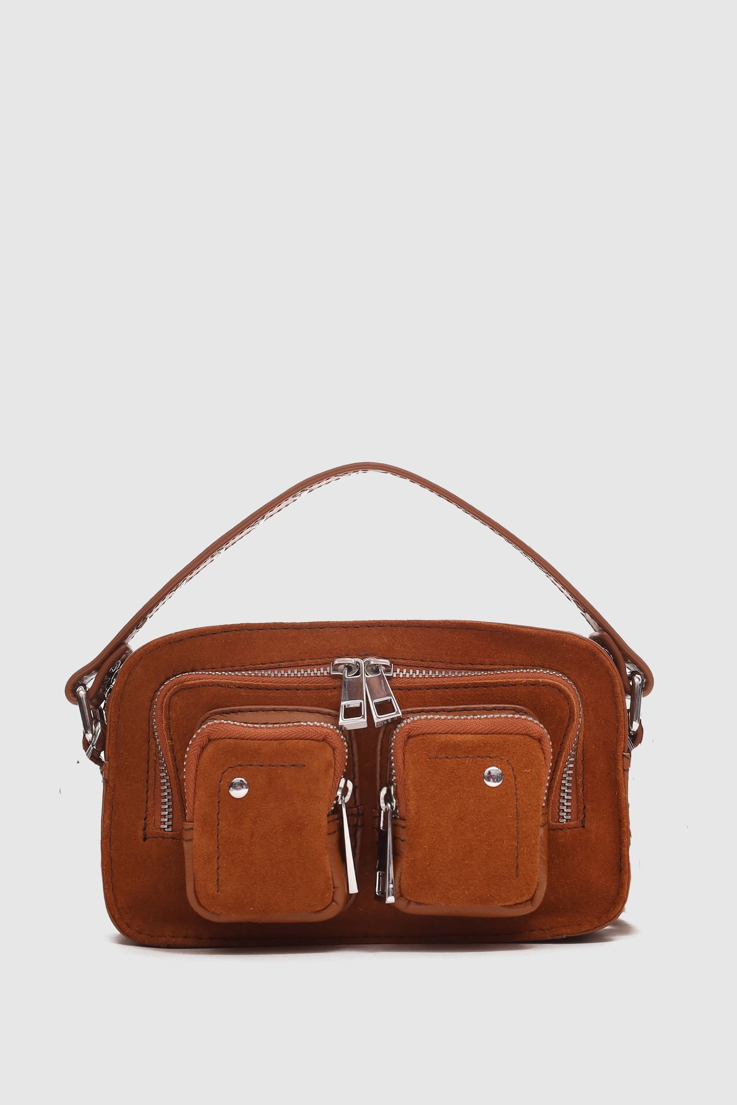 Núnoo Helena Suede Pecan Brown Maat: OS | Handtassen Outlet | Unisex | Bruin