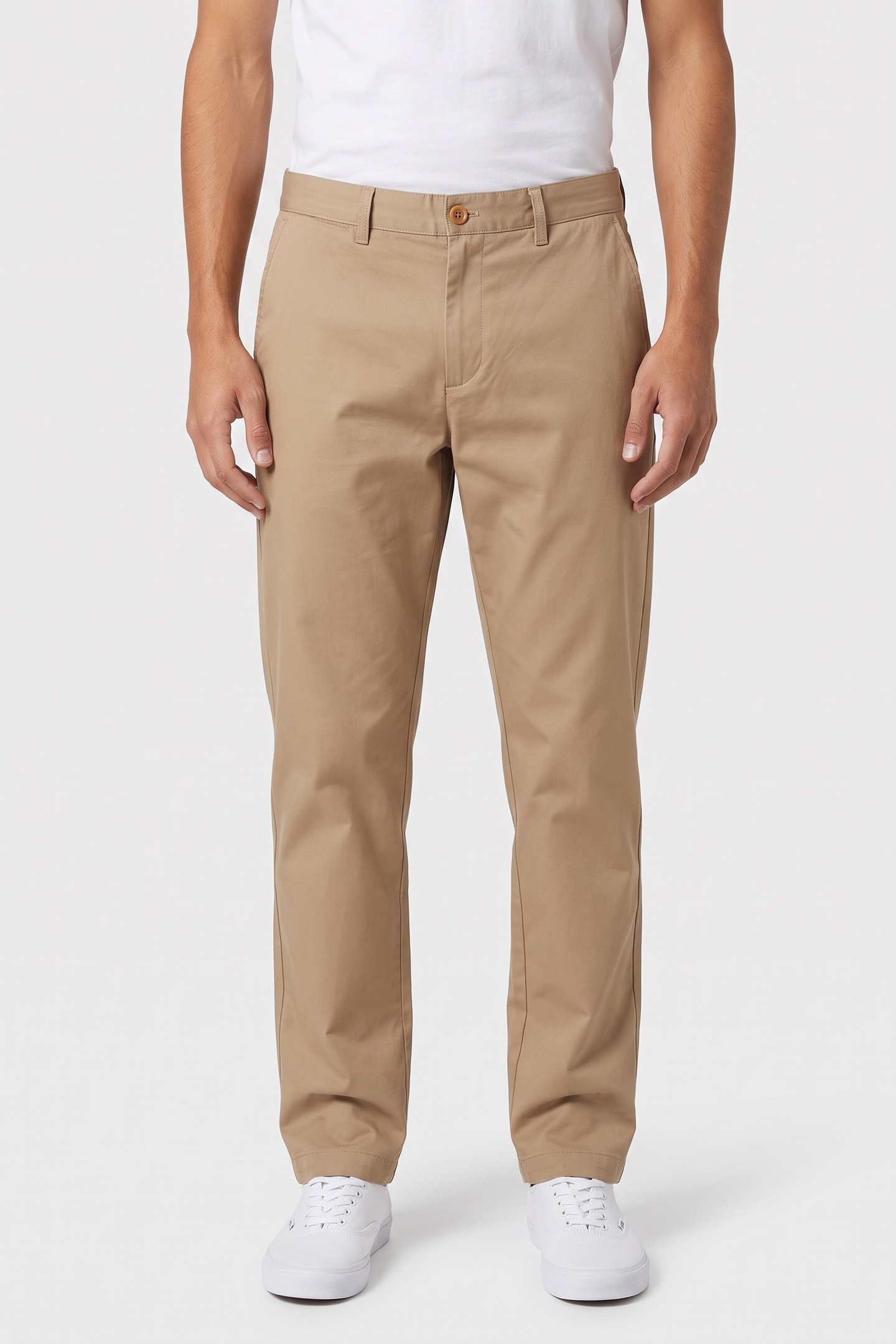 ARKET Eindhoven Cotton Press Beige Maat: 54 Short | Chino's Outlet | Heren | Beige