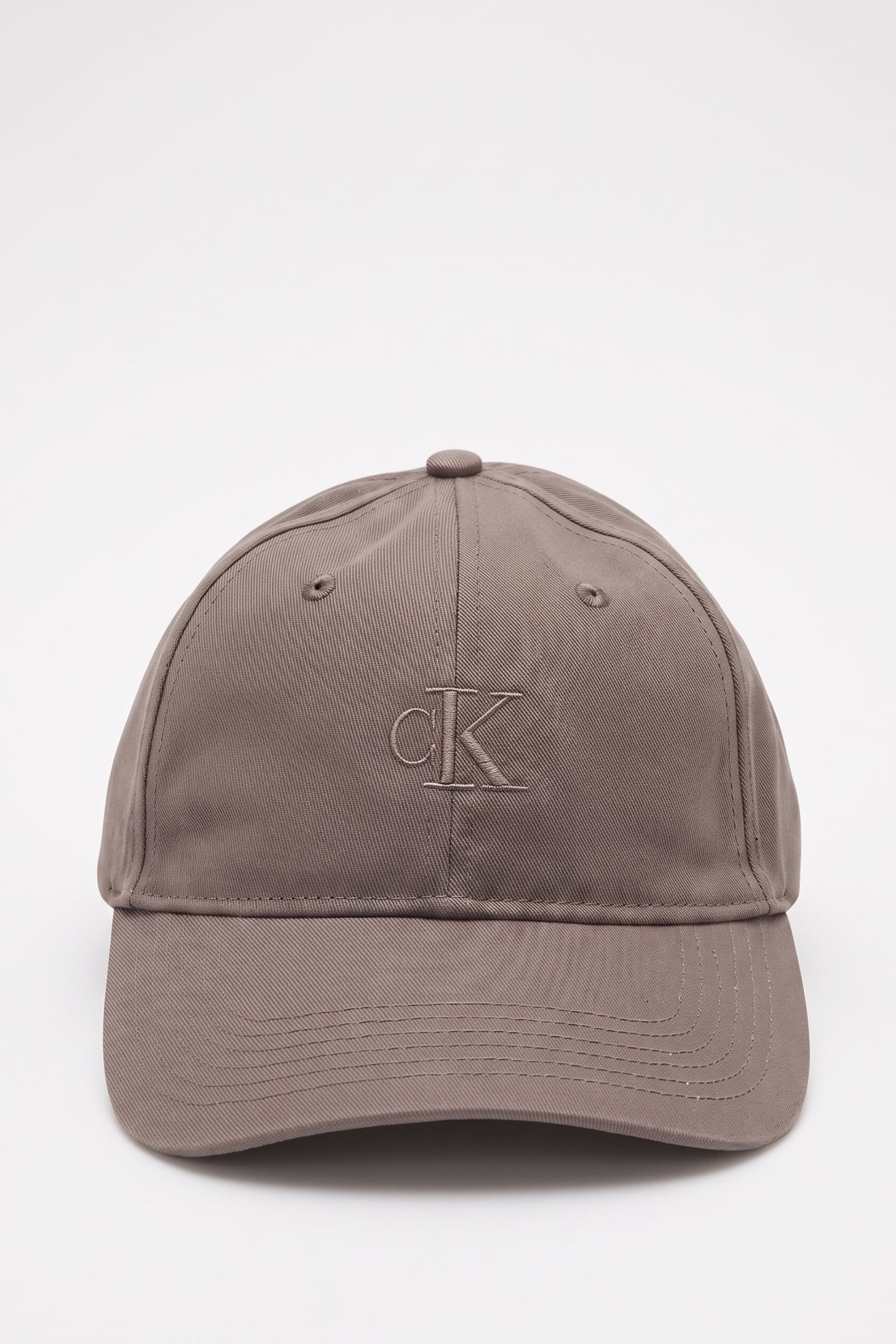 Calvin Klein Monogram Embroidery Cap Charcoal Gray Maat: OS | Petten Outlet | Heren | Grijs