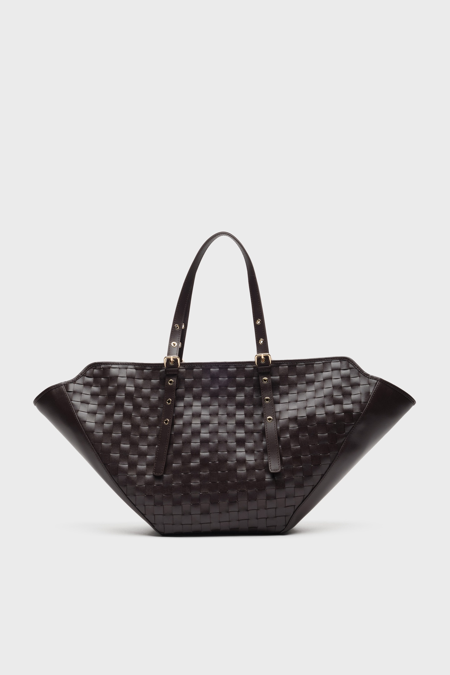 Núnoo Nora Braided Florence Chocolate W. Gold Maat: OS | Handtassen Outlet | Unisex | Bruin