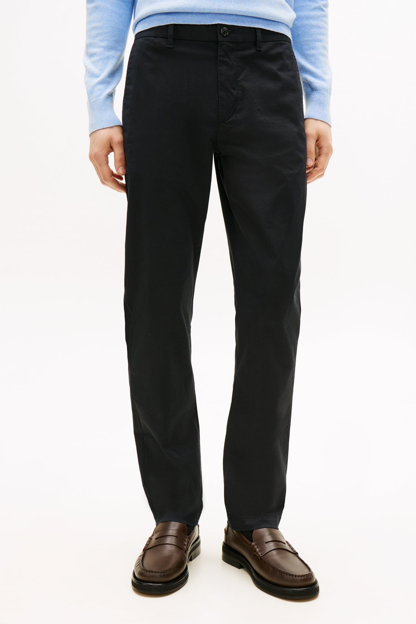 Tommy Hilfiger Denton Printed Straight Chino Desert Sky Maat: W33L32 | Chino's Outlet | Heren | Zwart