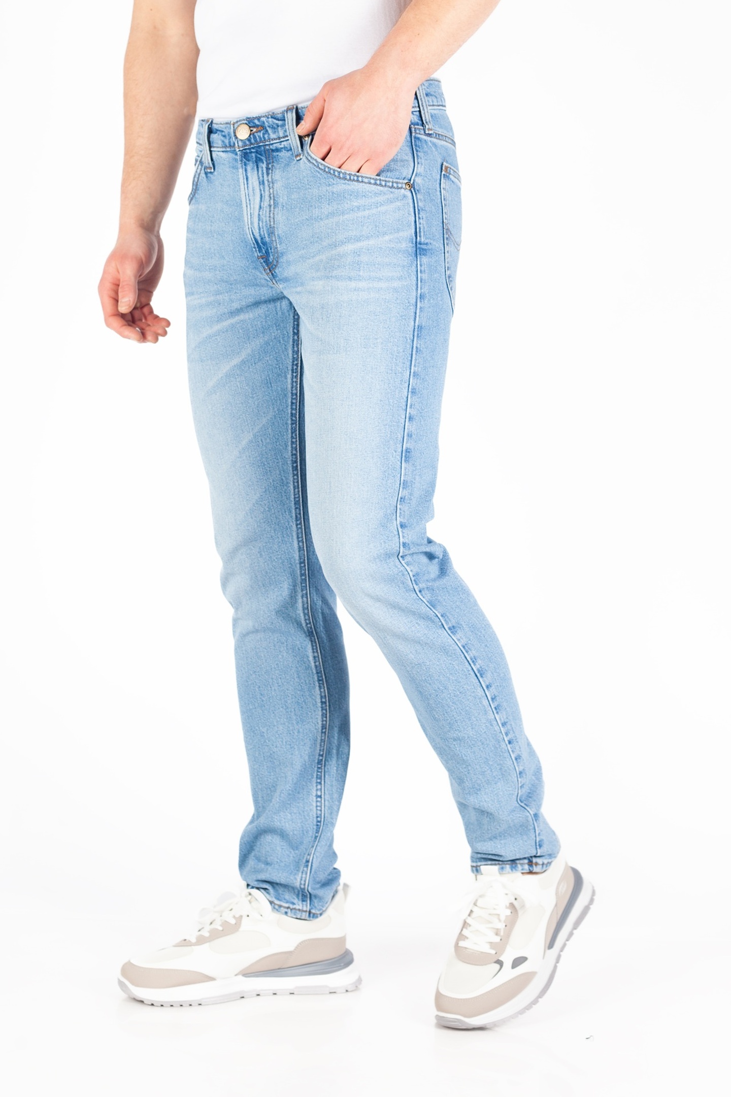Lee Haden Light Canvas Jeans Maat: W30L34 | Straight Jeans Outlet | Heren | Blauw