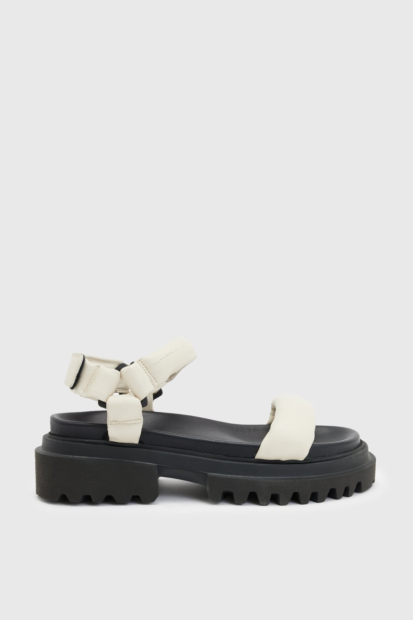 AllSaints Helium Sandal Chalk White Maat: 37 | Sandalen Outlet | Dames | Zwart
