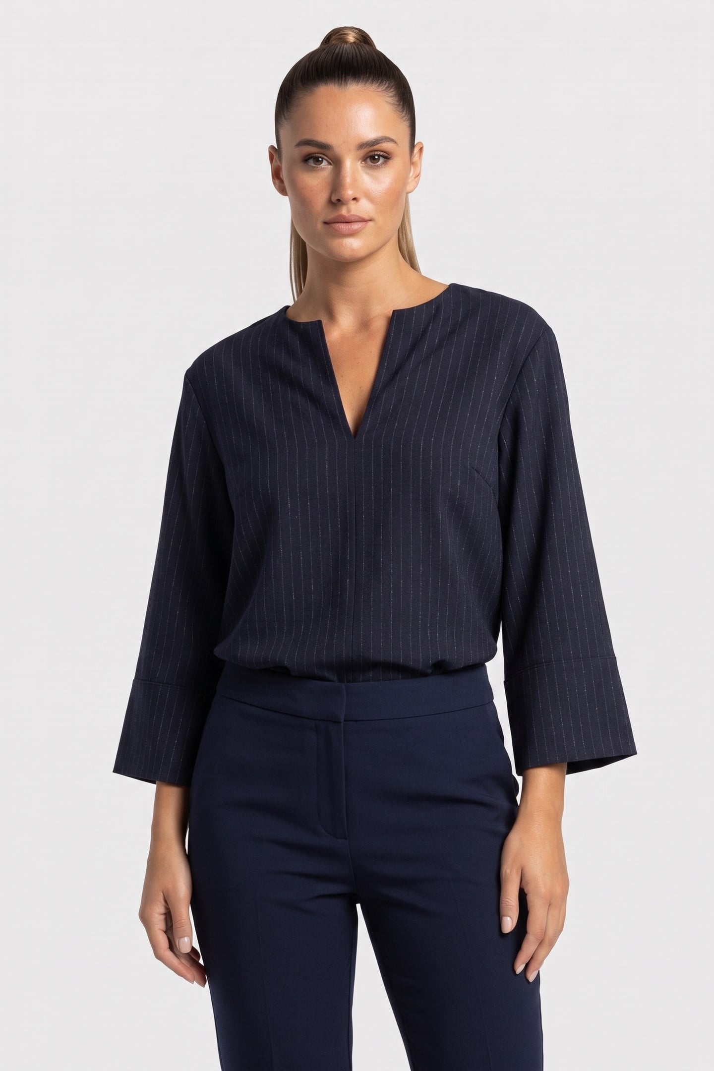 ARKET Ivon Wool Shirt Blue Maat: 34 | Longsleeves Outlet | Dames | Blauw