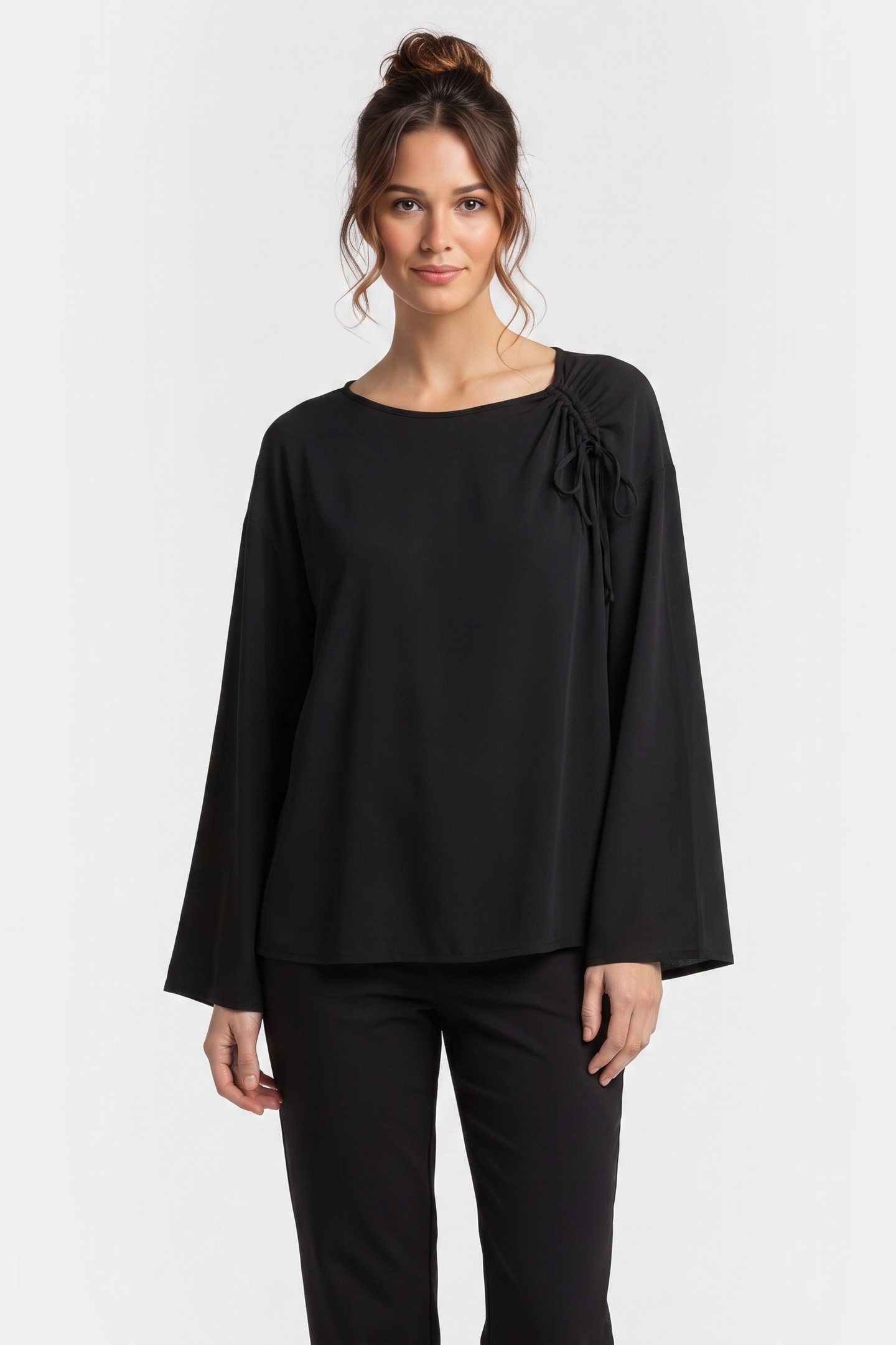ARKET Nathalia Top Black Maat: S | Longsleeves Outlet | Dames | Zwart