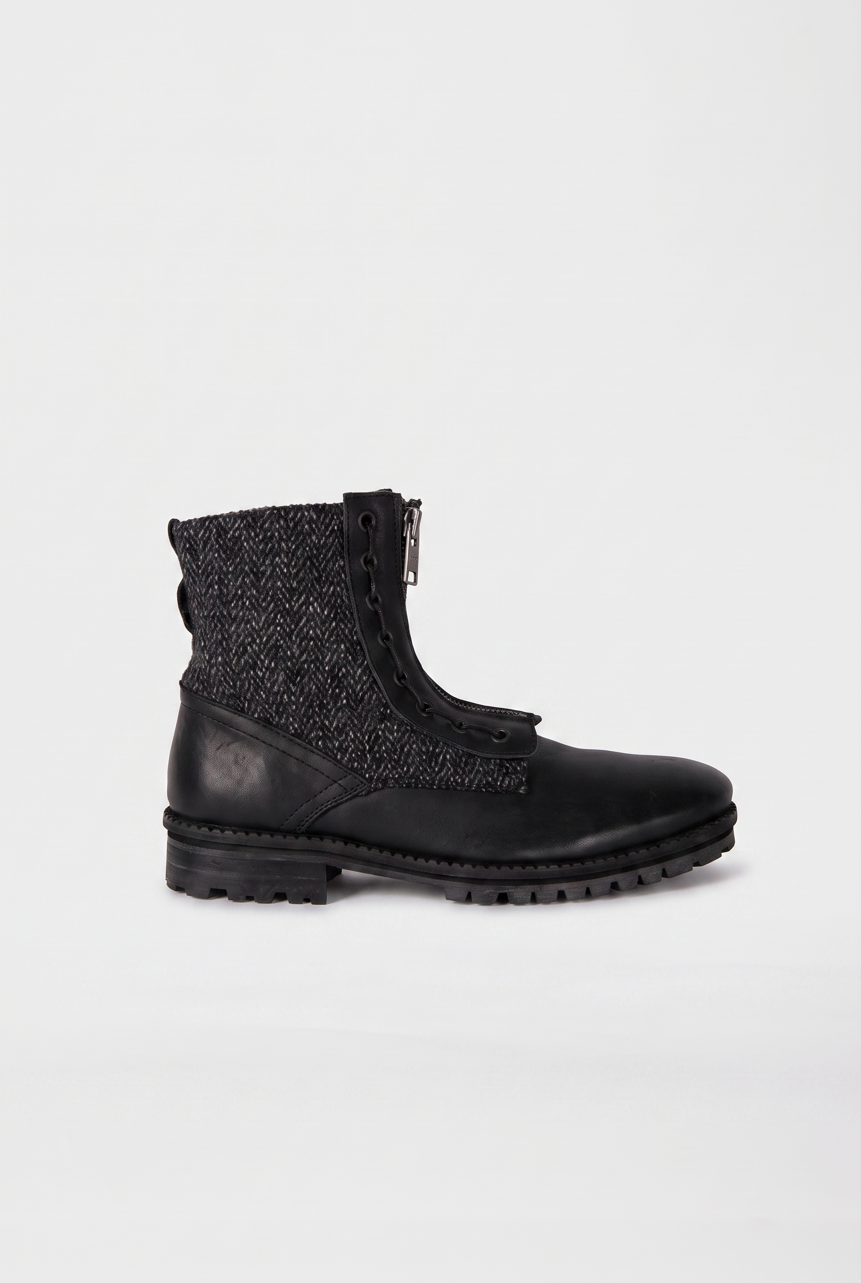 AllSaints Styx Boot Tweed Maat: 11 | Laarzen Outlet | Heren | Zwart