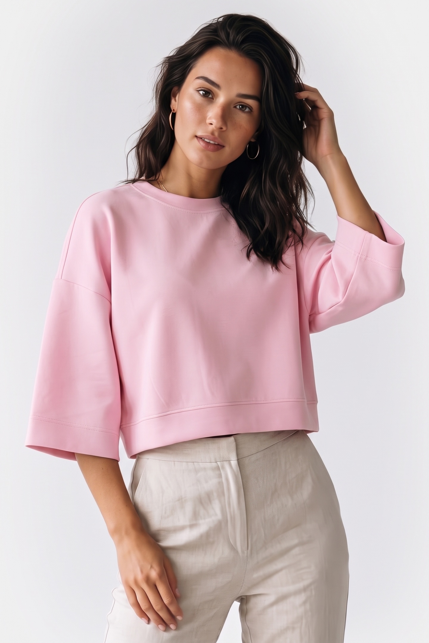 Rich & Royal T Peached Contemp Spring Blush Maat: XL | Sweaters Outlet | Dames | Roze
