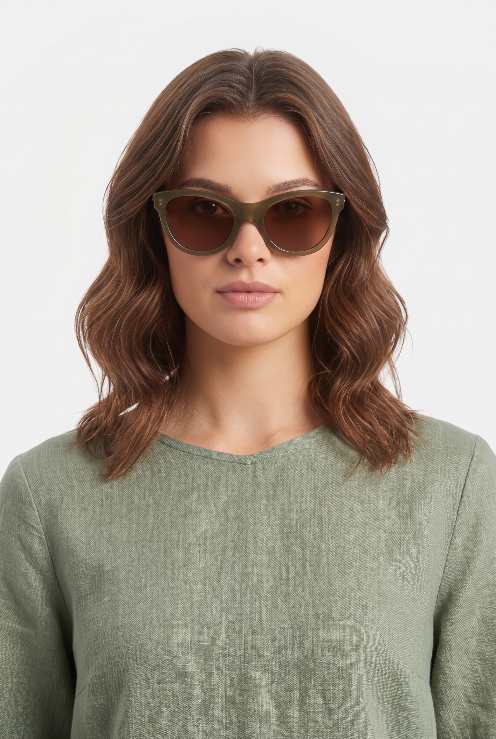 Ace & Tate Olive-jurassic-sun Maat: OS | Zonnebrillen Outlet | Unisex | Bruin
