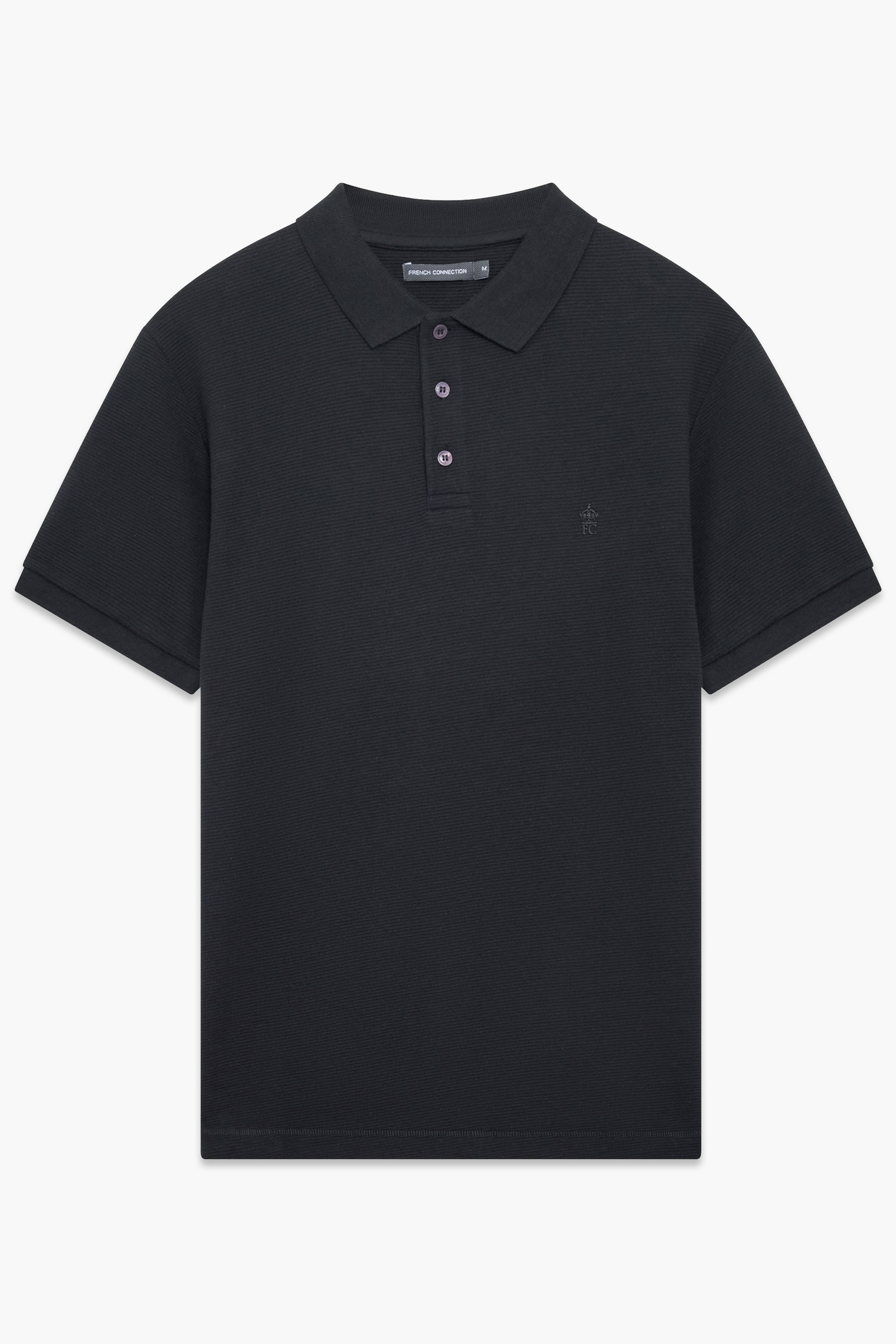 French Connection Ottoman Polo Black Maat: M | Poloshirts Outlet | Heren | Zwart