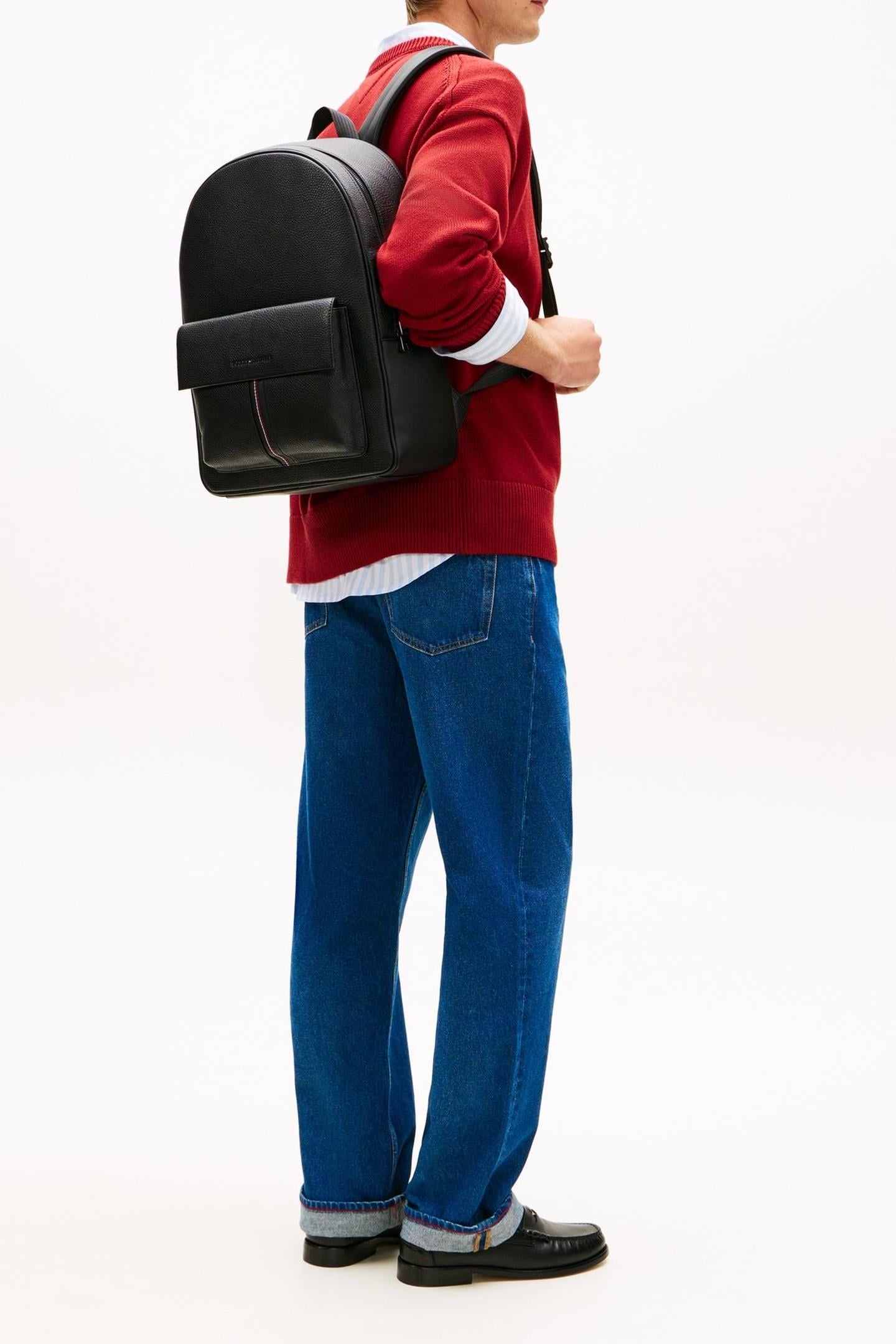 Tommy Hilfiger Central Backpack Black Maat: OS | Rugzakken Outlet | Heren | Zwart