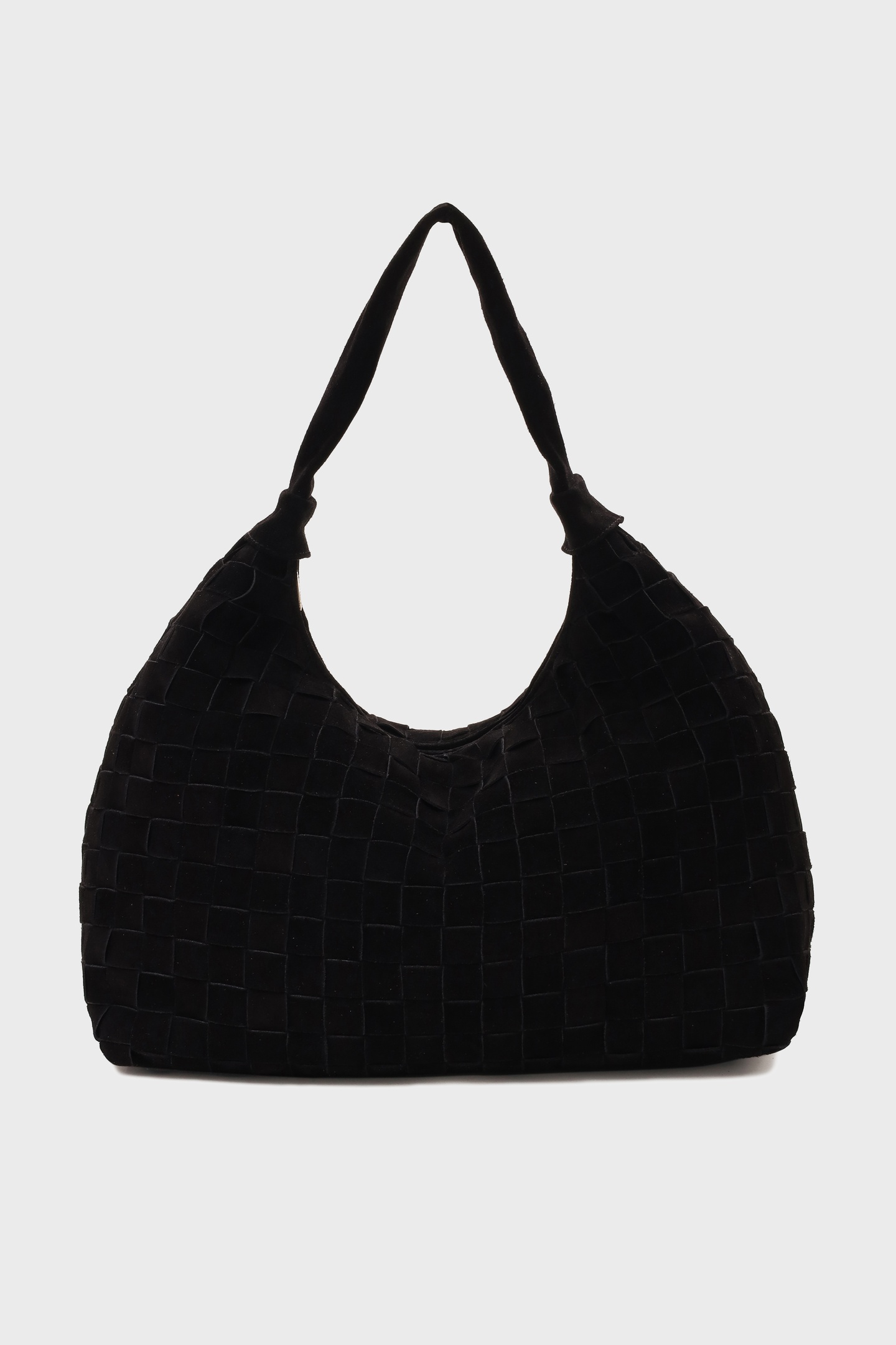 Núnoo Big Dandy Braided Suede Black W. Gold Maat: OS | Handtassen Outlet | Unisex | Zwart