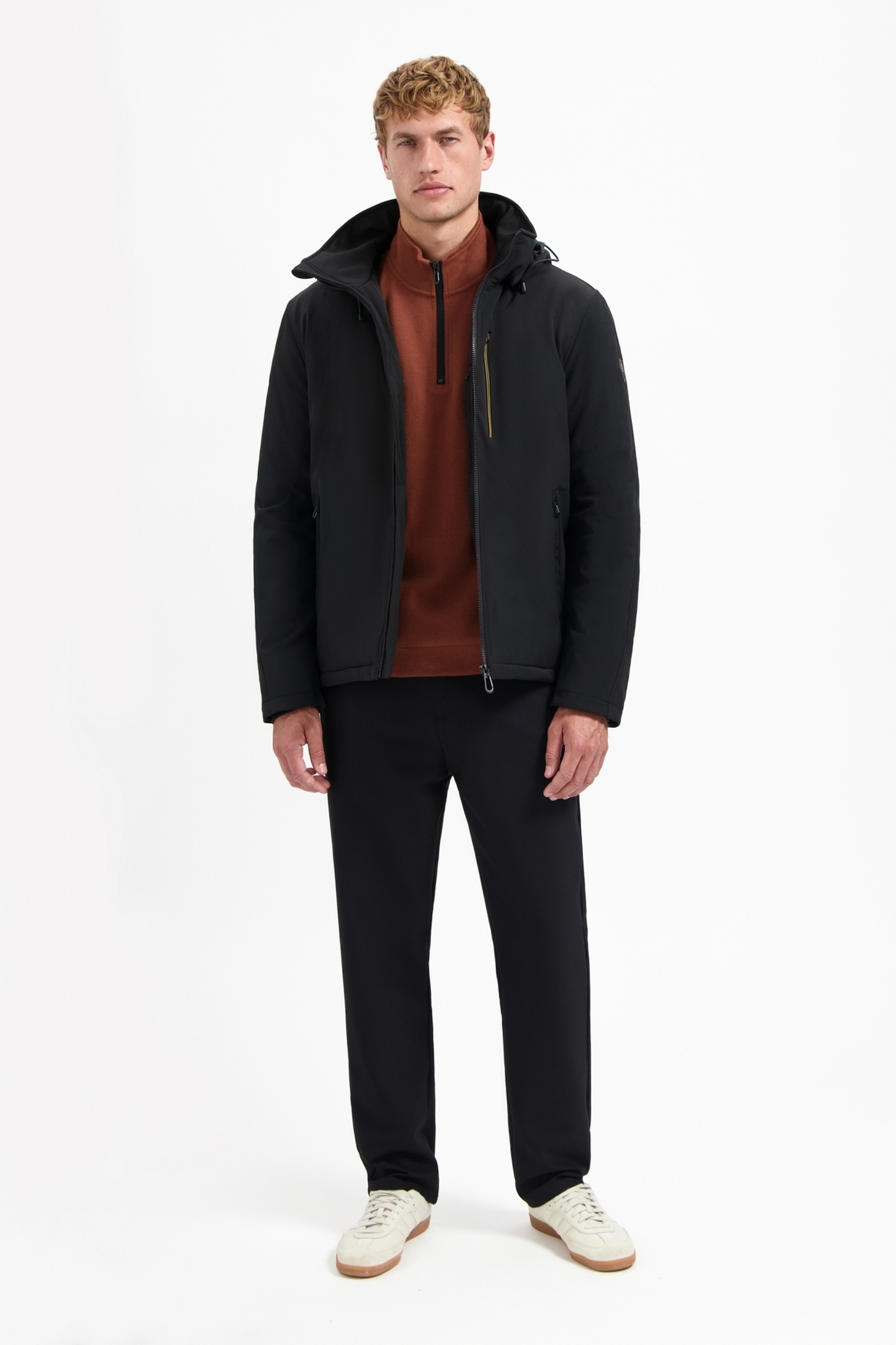No Excess Jacket Short Fit Hooded Softshell Stretch Black Maat: XXL | Winterjassen Outlet | Heren | Zwart