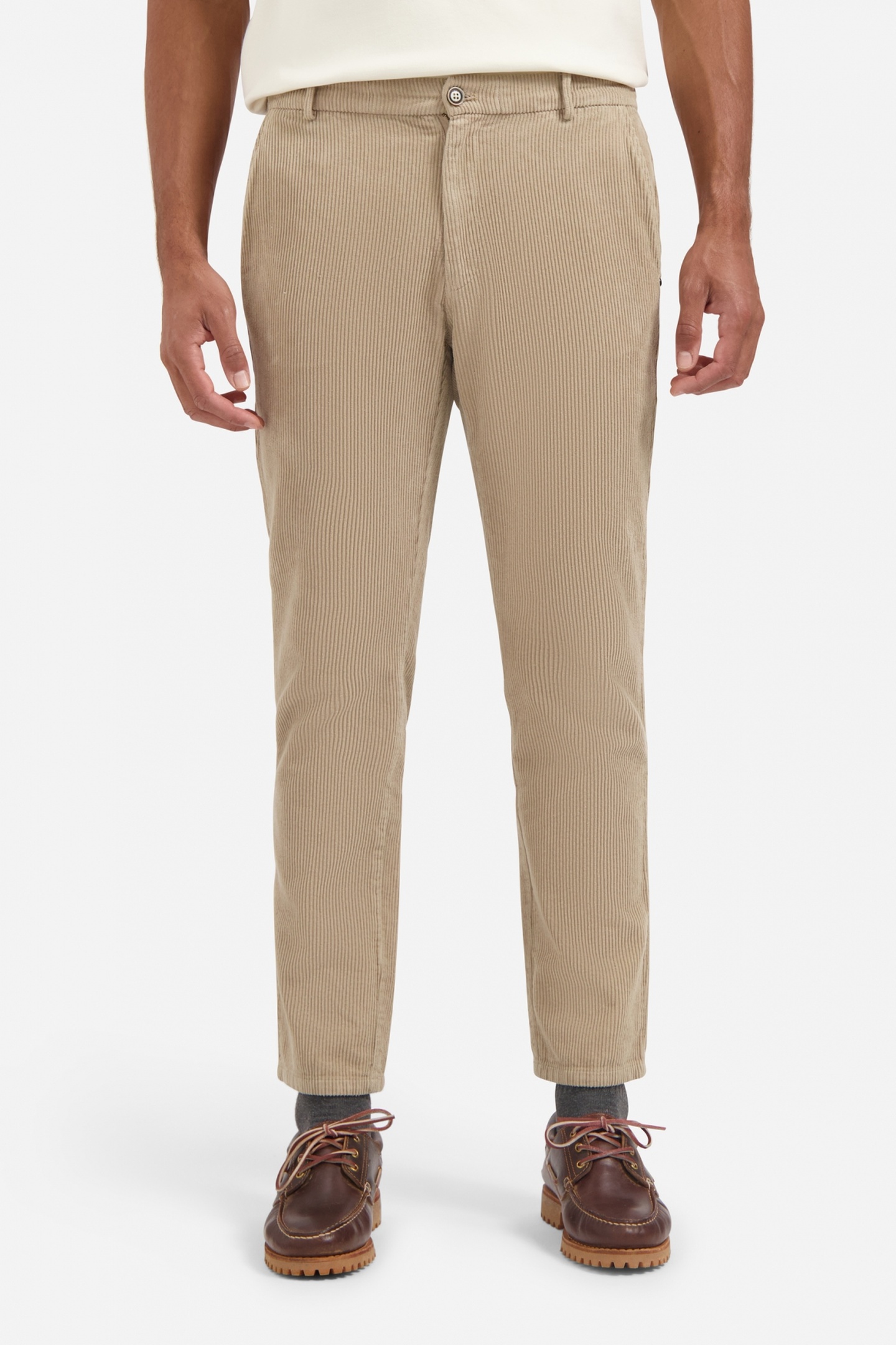 No Excess Pants Chino Stretch Corduroy Sand Taille: XL | Chinos Outlet | Homme | Marron