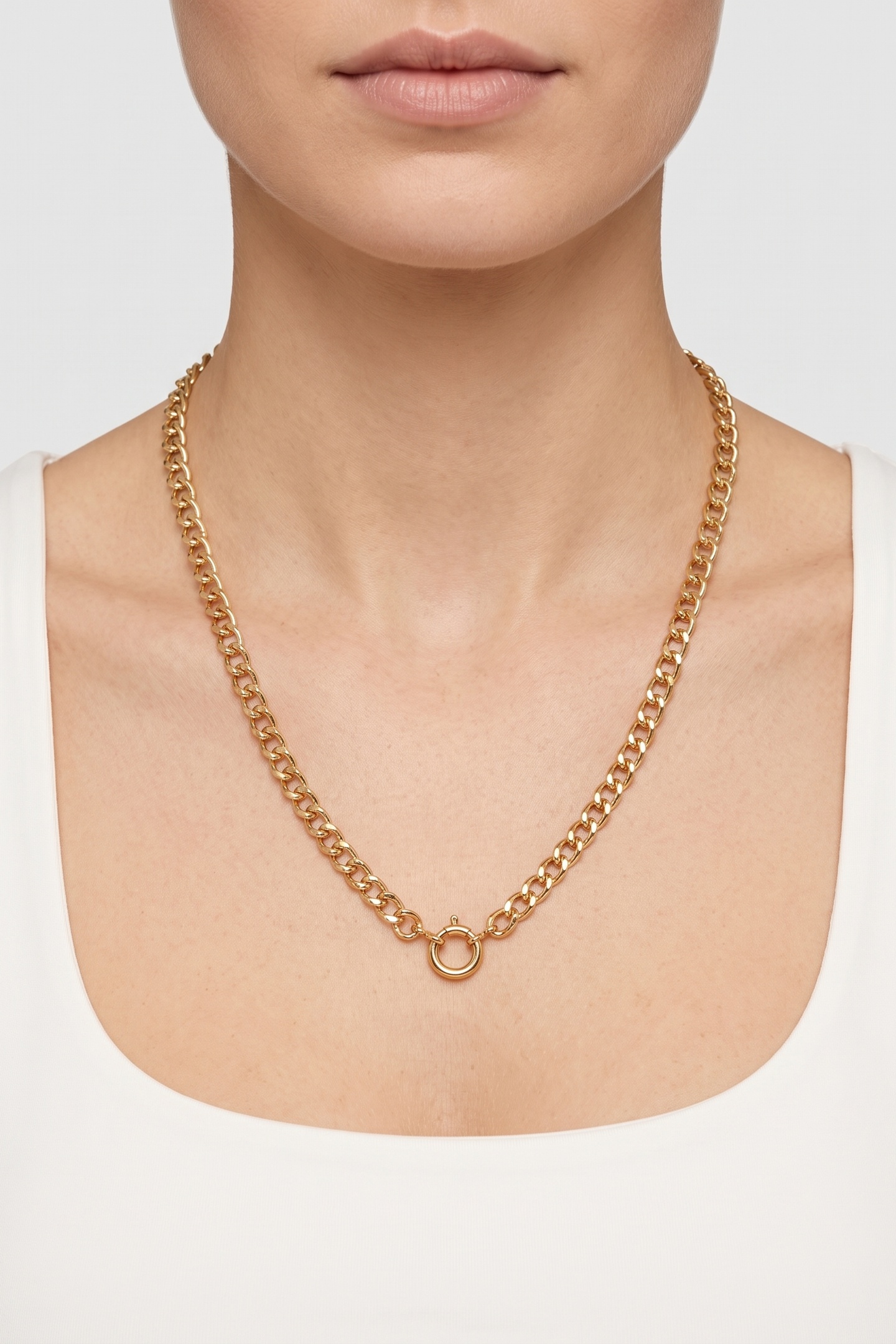 PURELEI Structure Kette Gold Maat: OS | Kettingen Outlet | Dames | Goud