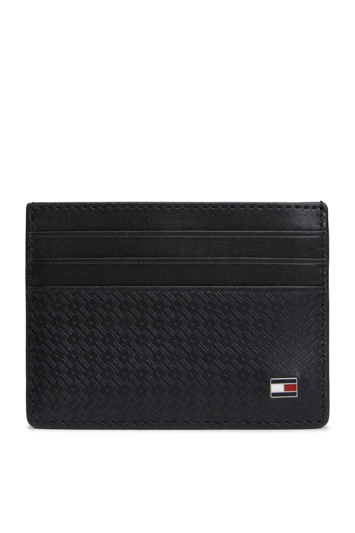 Tommy Hilfiger Emboss Cardholder Black Maat: OS | Tassen Outlet | Heren | Zwart