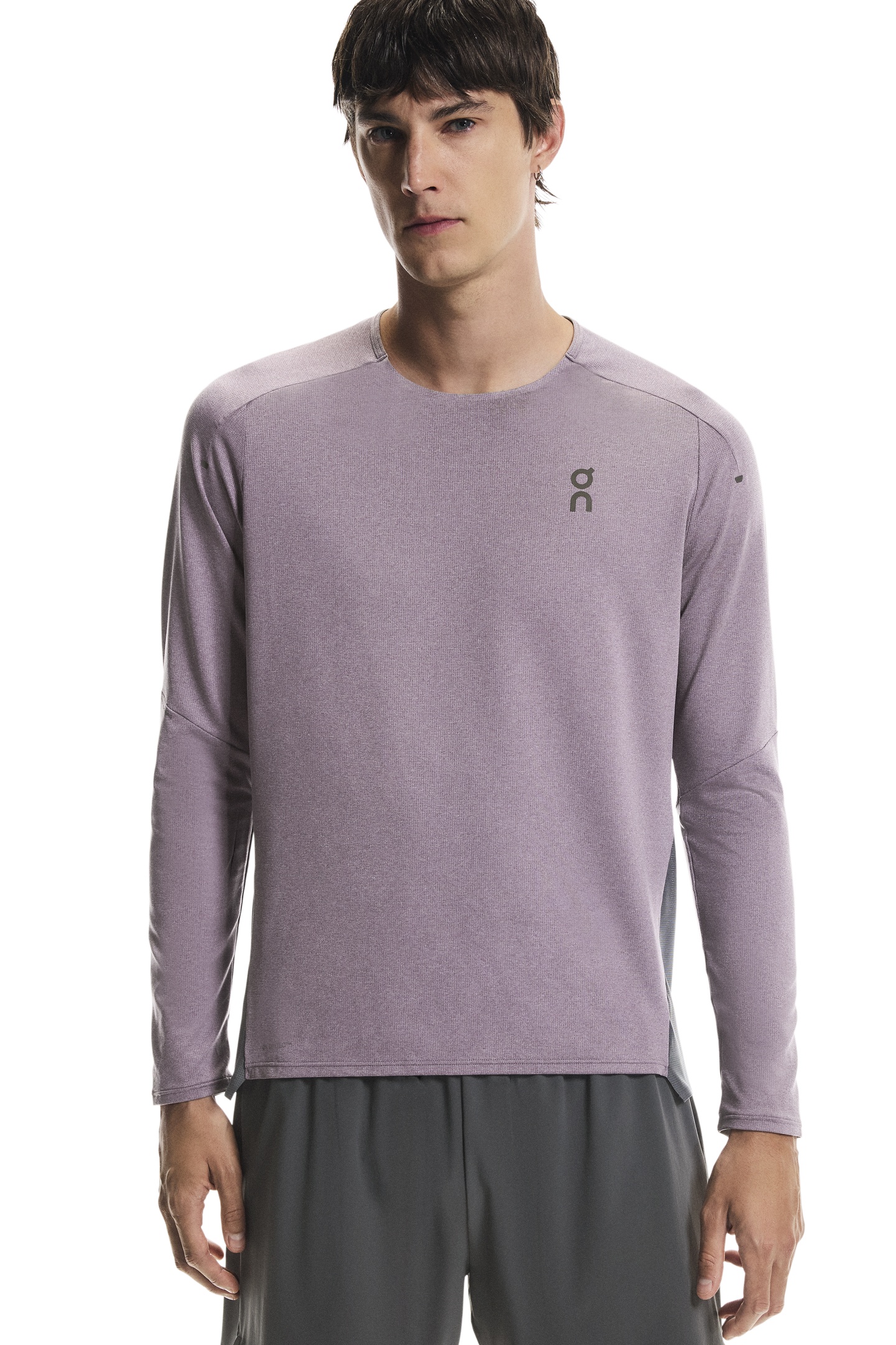 On Performance Lg-t 1 Dewberry | Eclipse Maat: L | Sport Shirts Outlet | Heren | Grijs