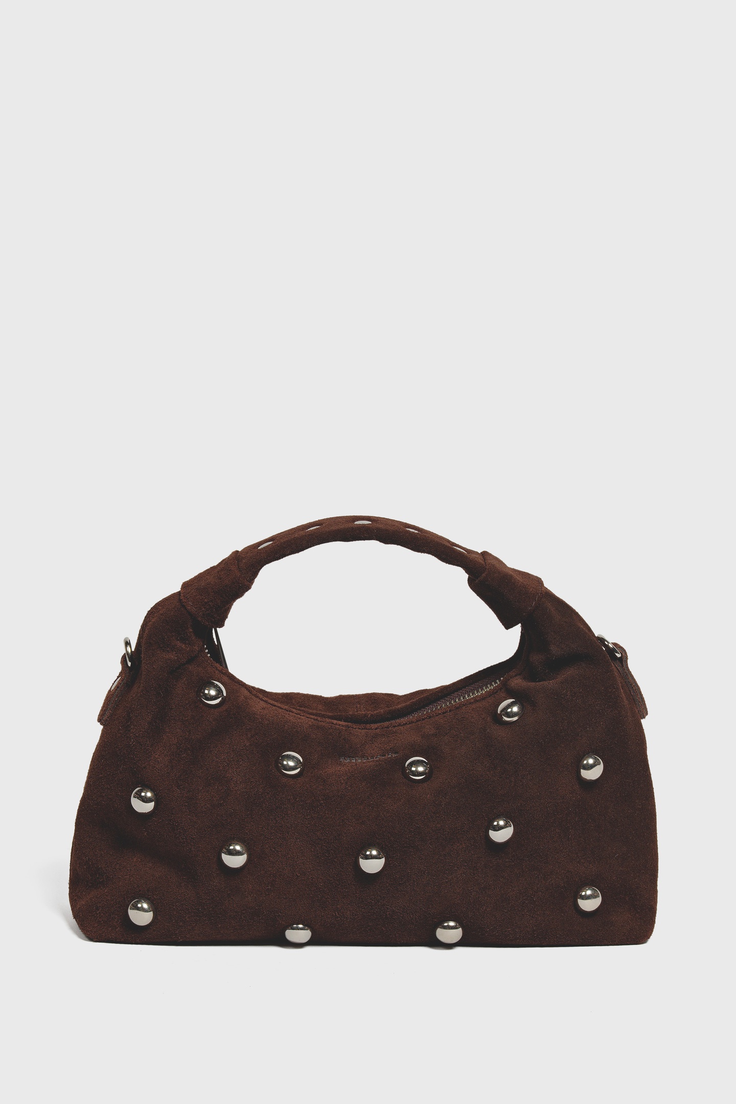 Núnoo Dandy Rivet Suede Chocolate Maat: OS | Handtassen Outlet | Unisex | Bruin