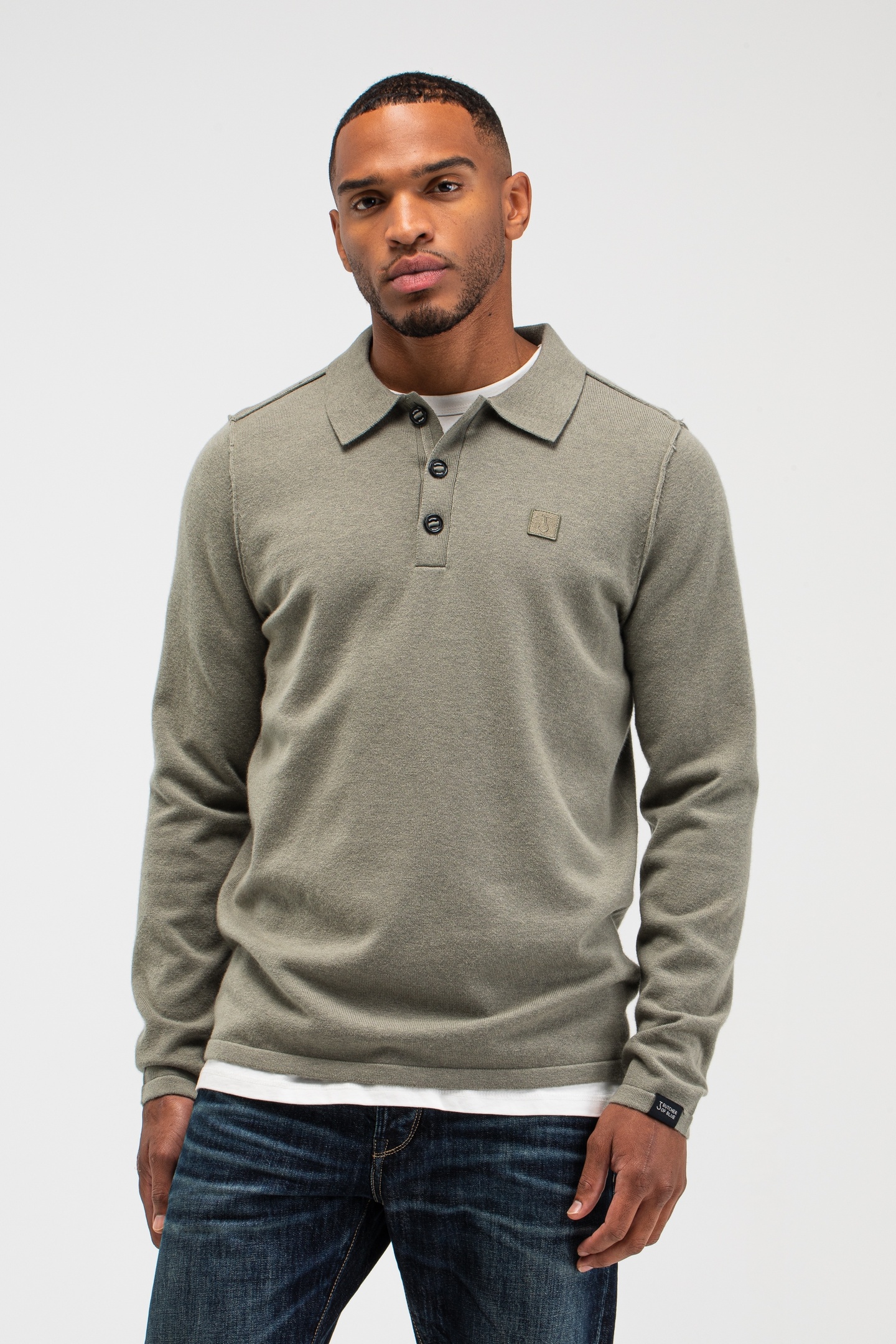 Butcher of Blue Clifton Polo Granite Green Größe: S | Poloshirts Outlet | Herren | Grün