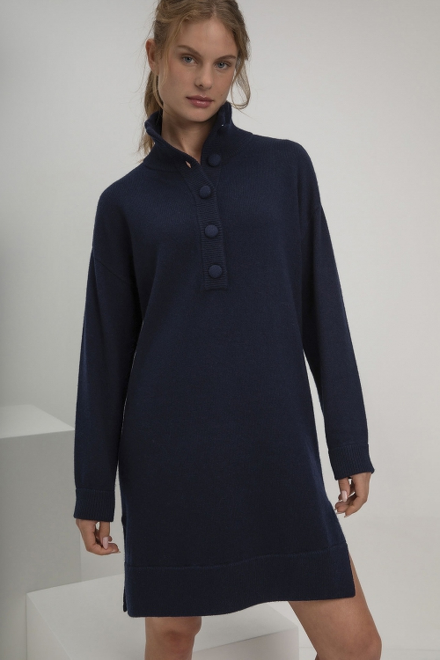 Josephine & Co Stacey Dress Navy Maat: XXL | Blousejurken Outlet | Dames | Blauw