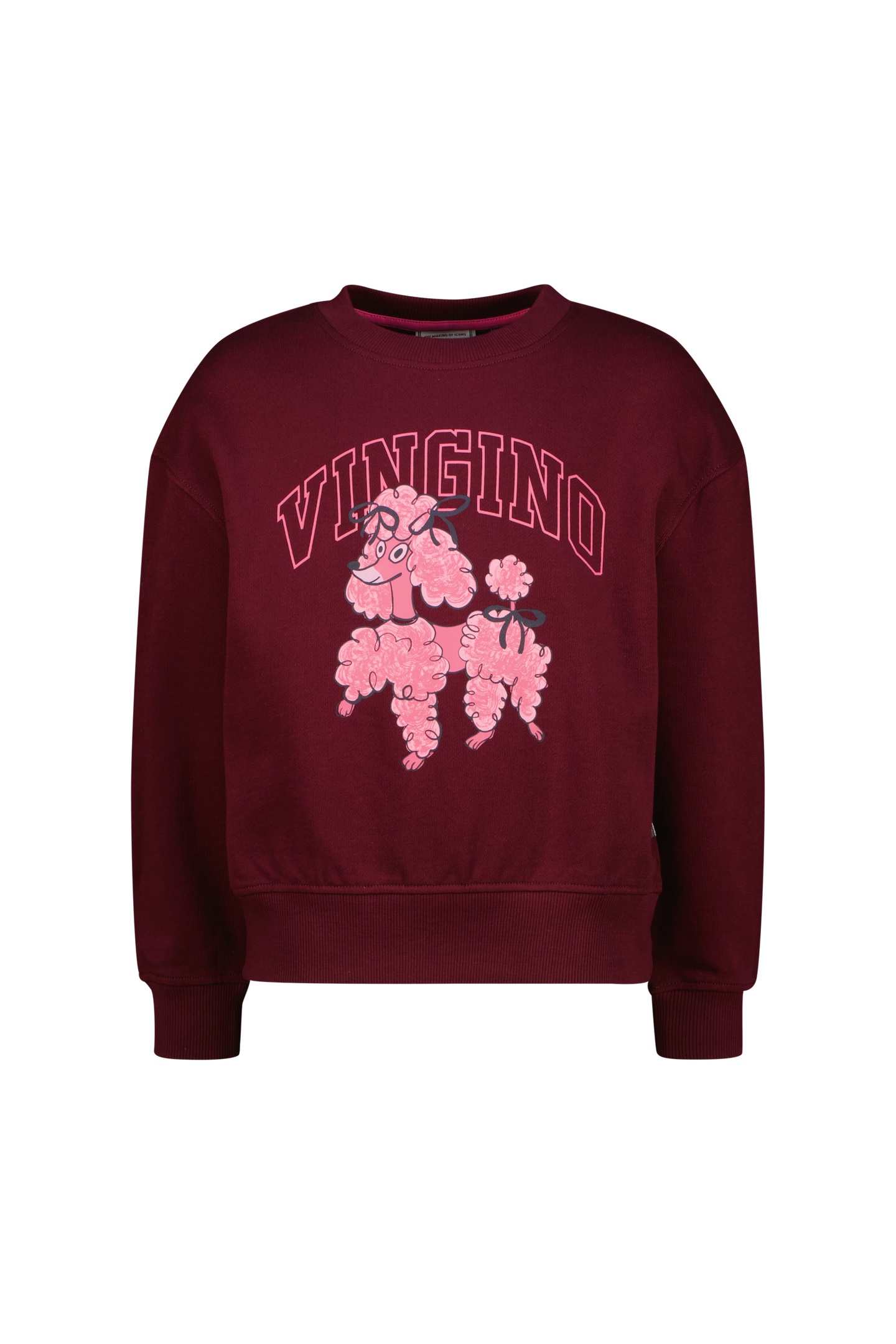 Vingino Girls Nalien Sweater Burgundy Red Maat: 2 | Truien Outlet | kids | Bordeaux
