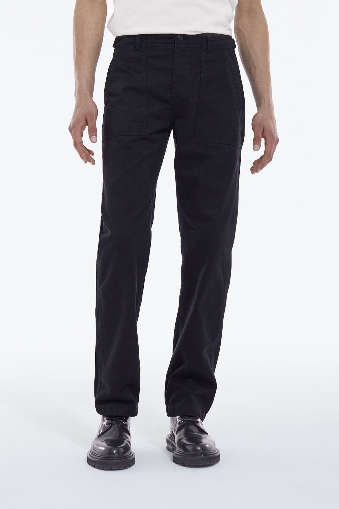 The Kooples Cotton Trousers With Patch Pockets Black Maat: 50 | Broeken Outlet | Heren | Zwart