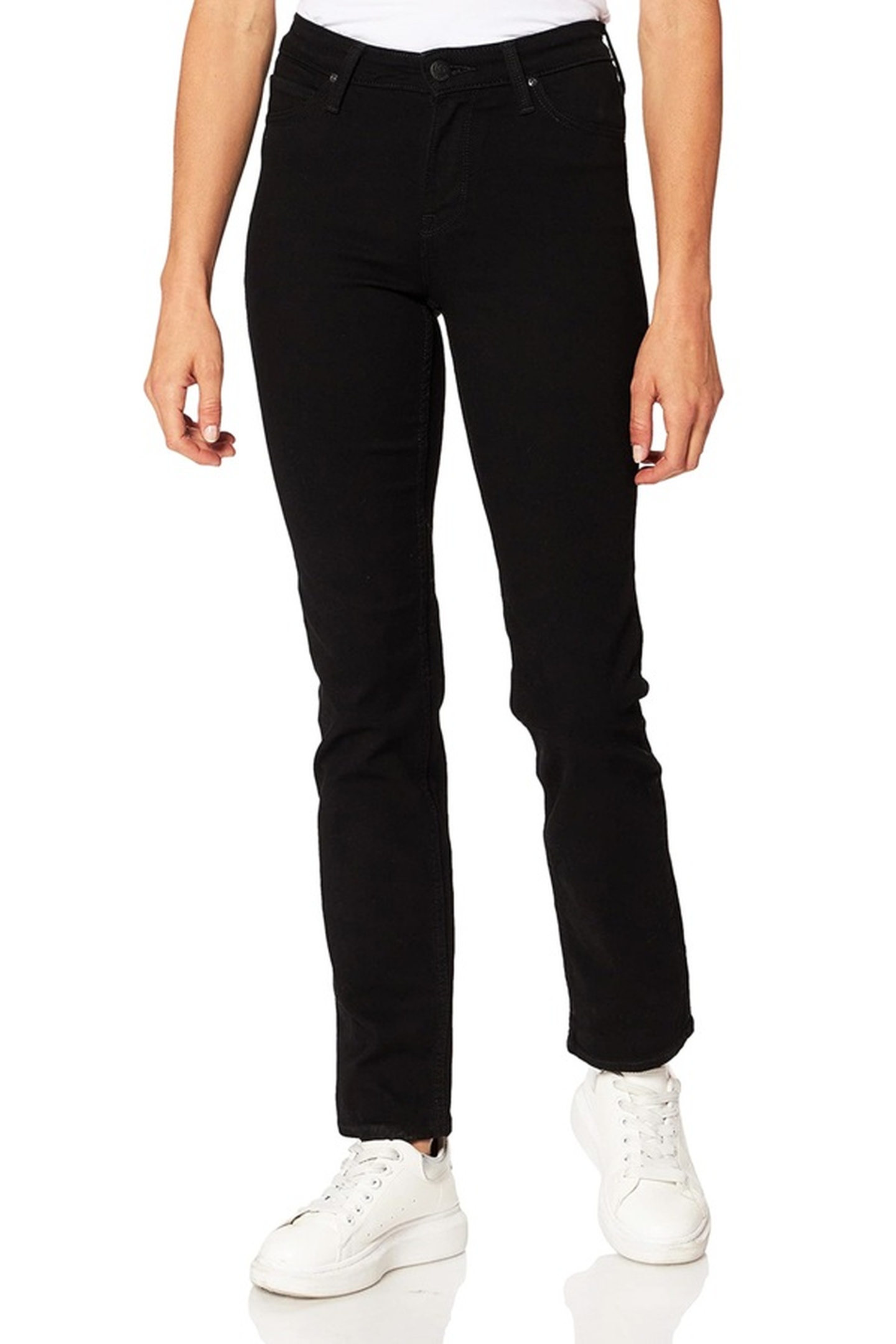 Lee Marion Black Rinse Jeans Maat: W29L33 | Straight Broeken Outlet | Dames | Zwart