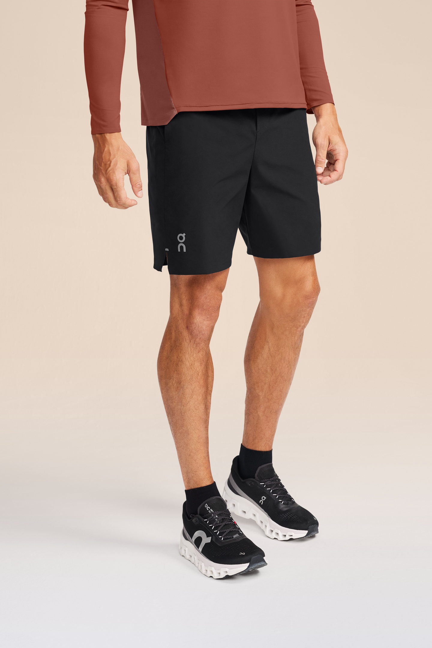 On Performance Hybrid Short 1 Black Maat: XXL | Korte Broeken Outlet | Heren | Zwart