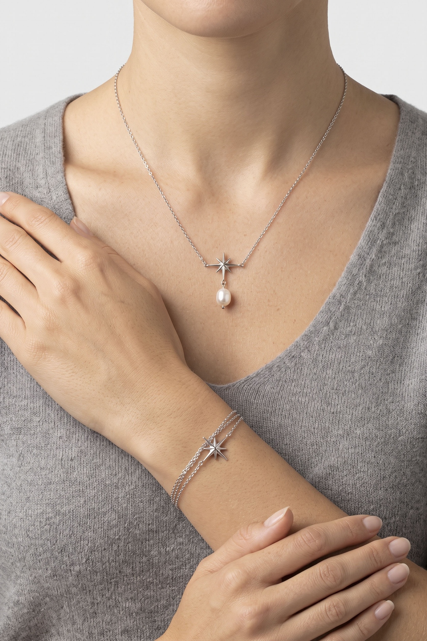 PURELEI Mahina Club Windrose Set Silver Maat: OS | Armbanden Outlet | Dames | Zilver