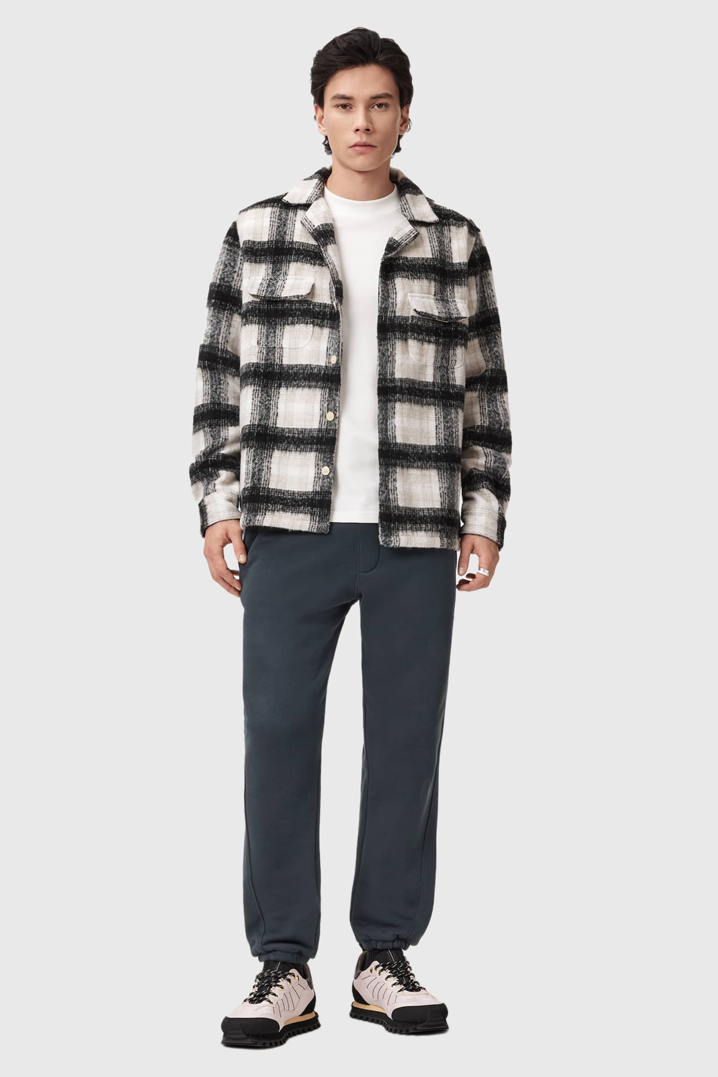 AllSaints Haven Sweatpant Moonstone Blue Maat: XXL | Joggingbroeken Outlet | Heren | Blauw