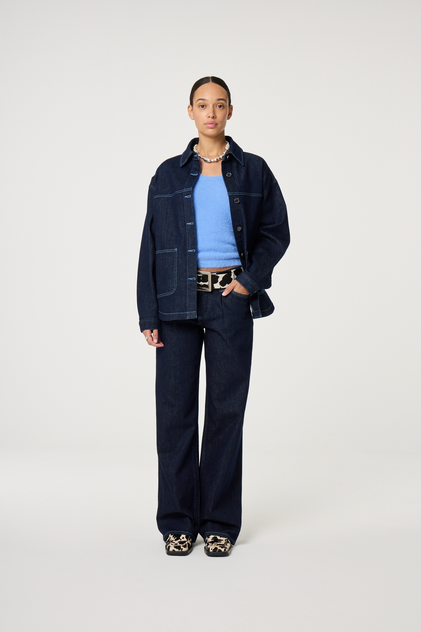Fabienne Chapot Jamie Jacket Rinsed Maat: 34 | Spijkerjassen Outlet | Dames | Blauw
