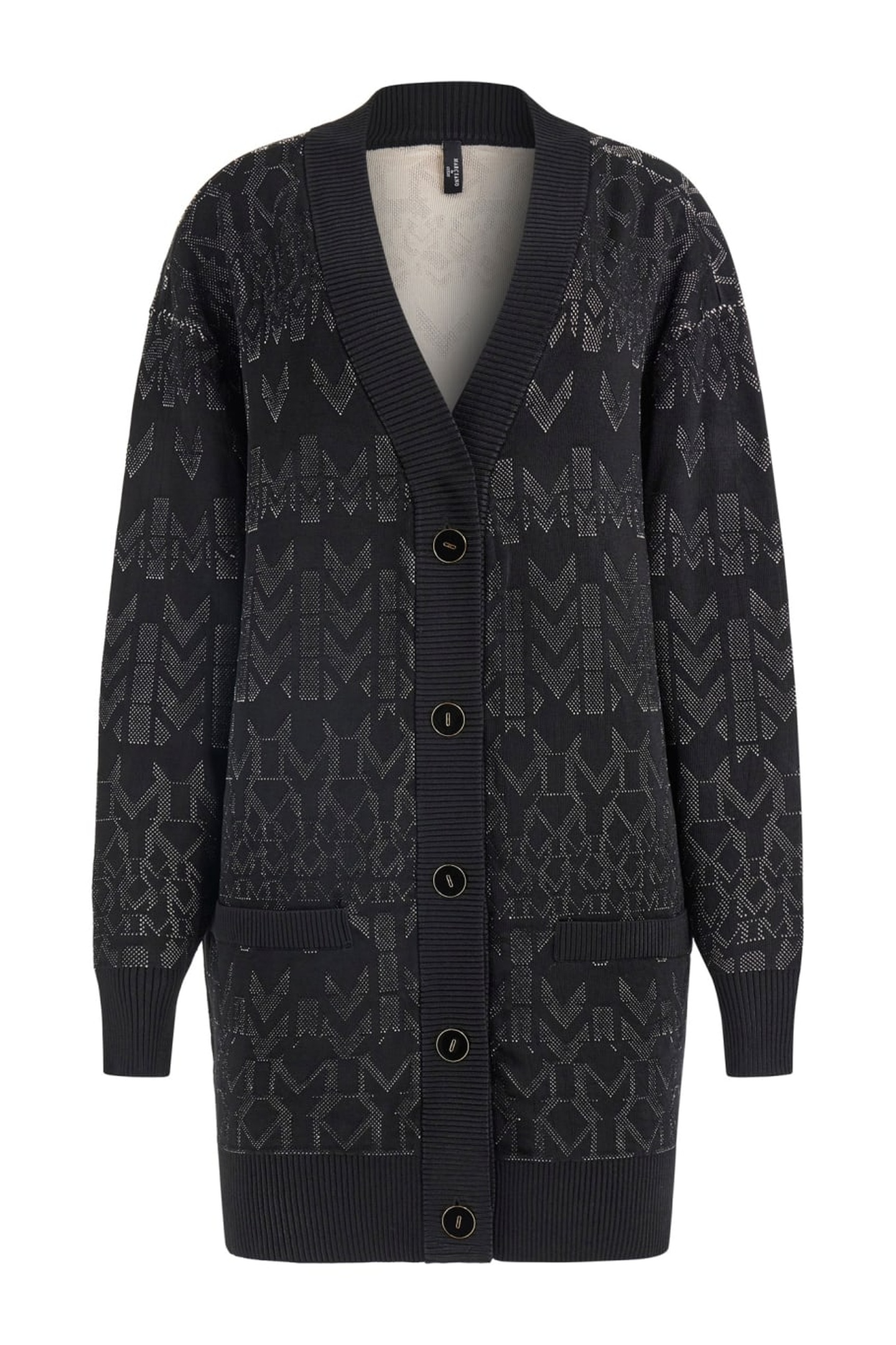 GUESS Billie Monogram Maxi Geometric Monogram N Maat: XXS | Cardigans Outlet | Dames | Zwart