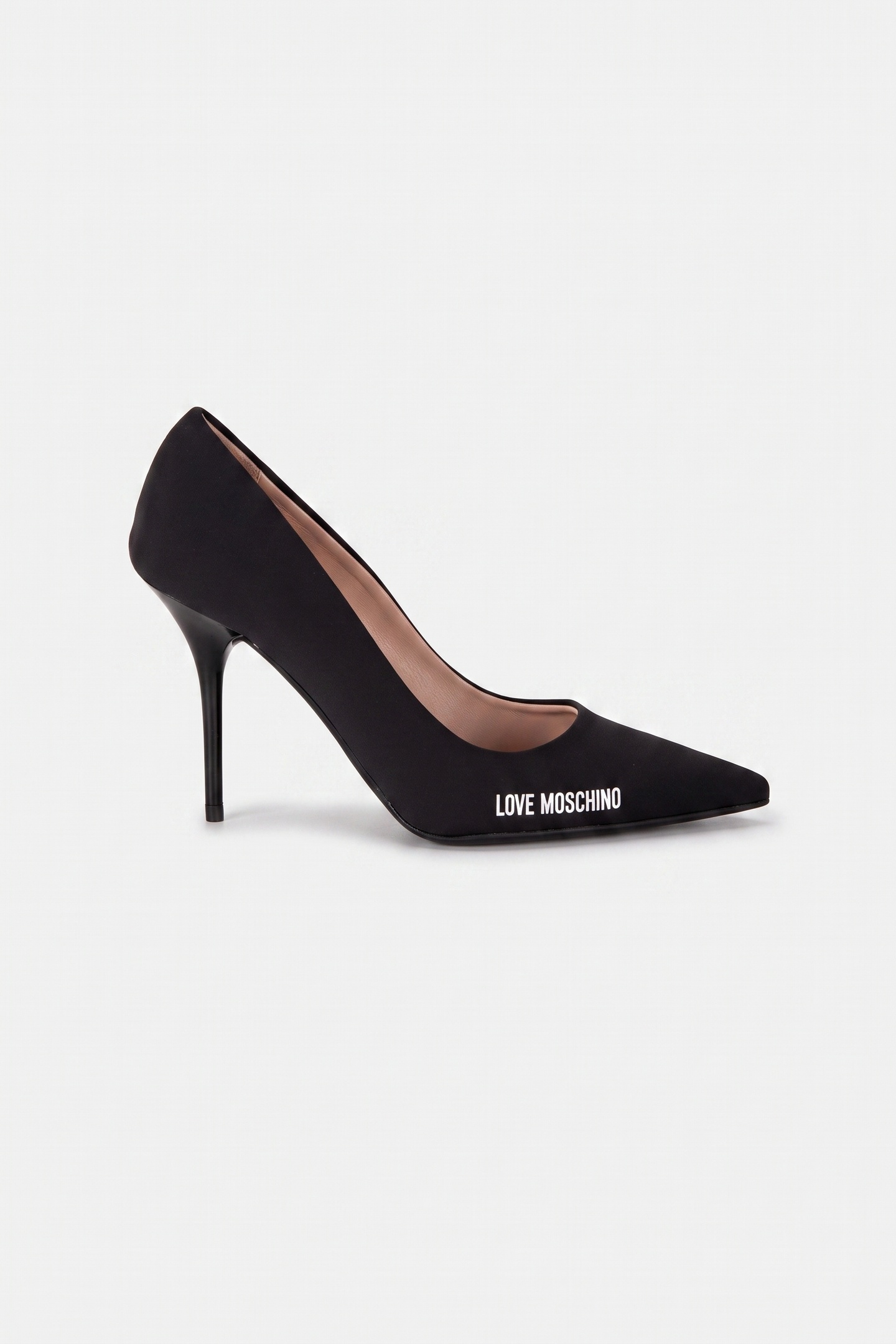 Moschino Rubber Logo Lycra Pumps Black Maat: 38 | Pumps Outlet | Dames | Zwart