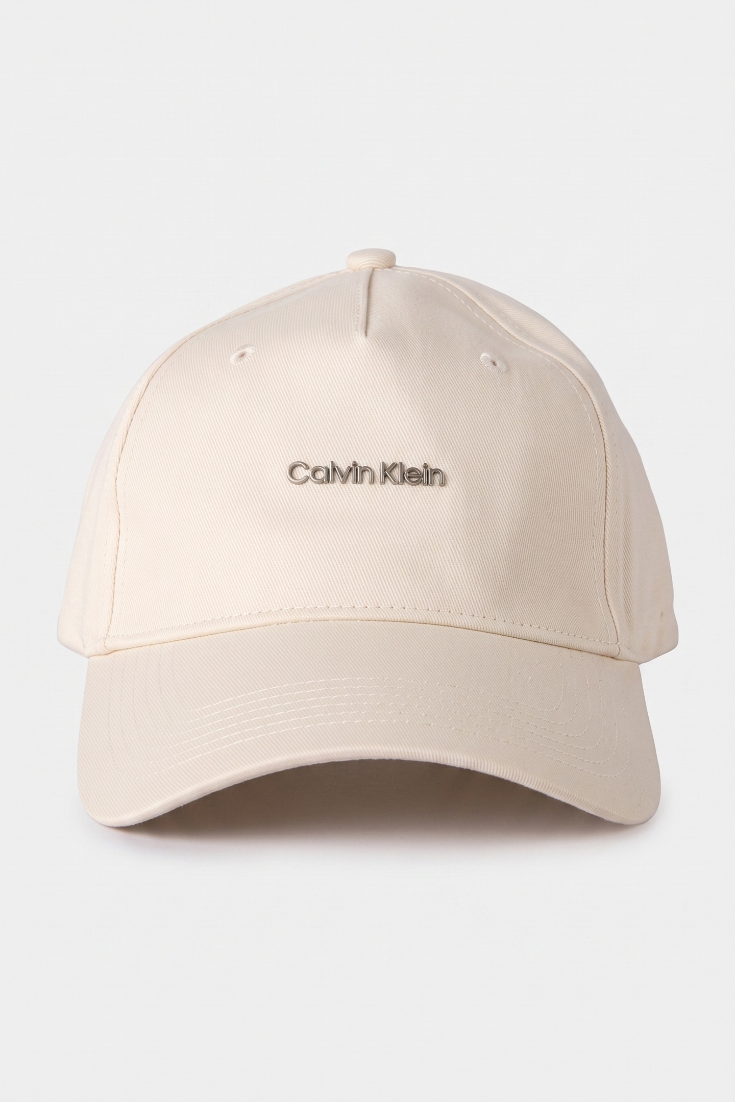 Calvin Klein Cotton Twill Cap With Hardware Clasp Bone White Maat: OS | Hoeden Outlet | Dames | Wit