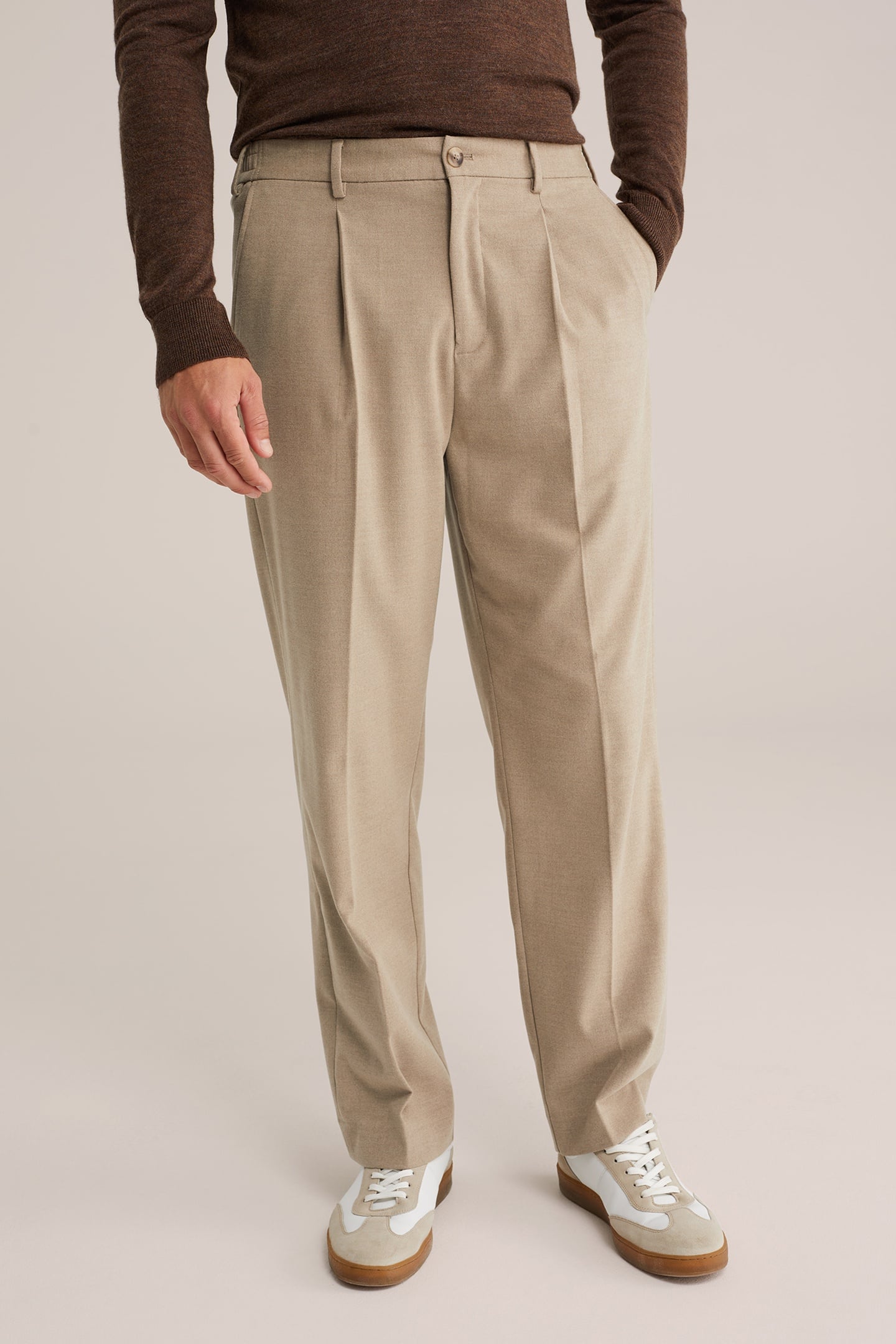 We Fashion Trouser Beige Maat: W28L32 | Tailored Broeken Outlet | Heren | Beige