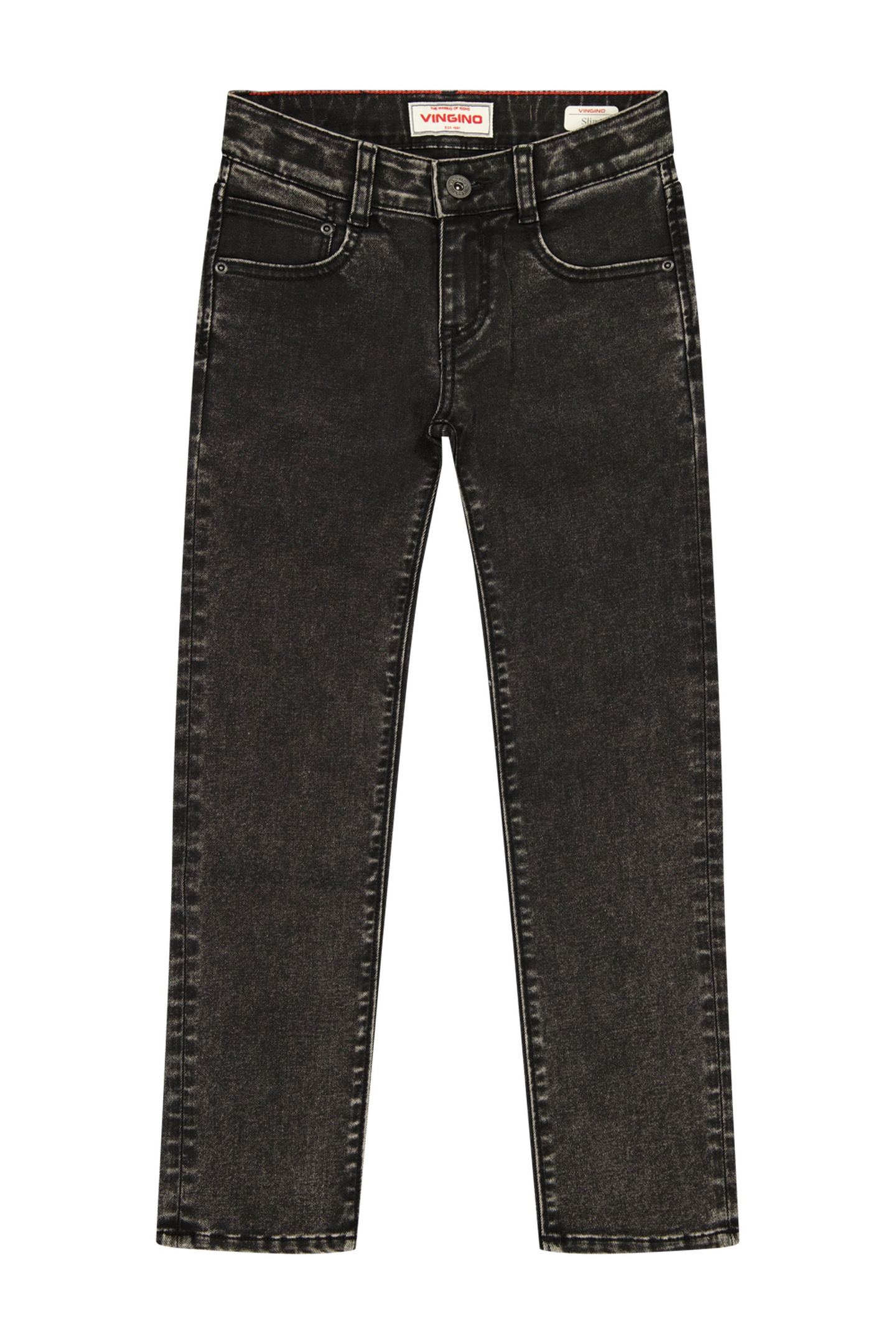 Vingino Boys Dante Jeans Washed Black Maat: 12 | Spijkerbroeken Outlet | Unisex | Zwart