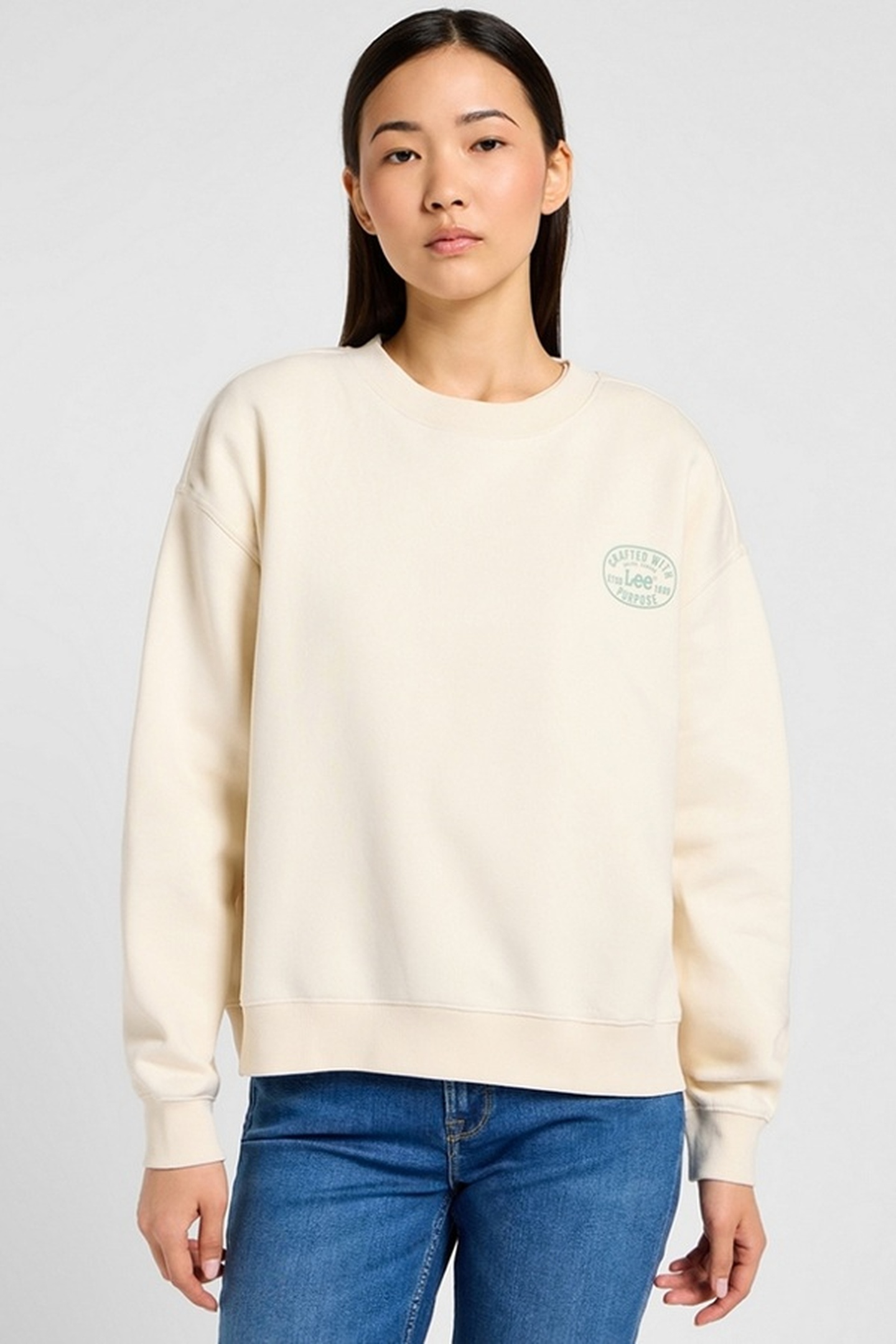 Lee Sweater Ecru Maat: XL | Longsleeves Outlet | Dames | Beige