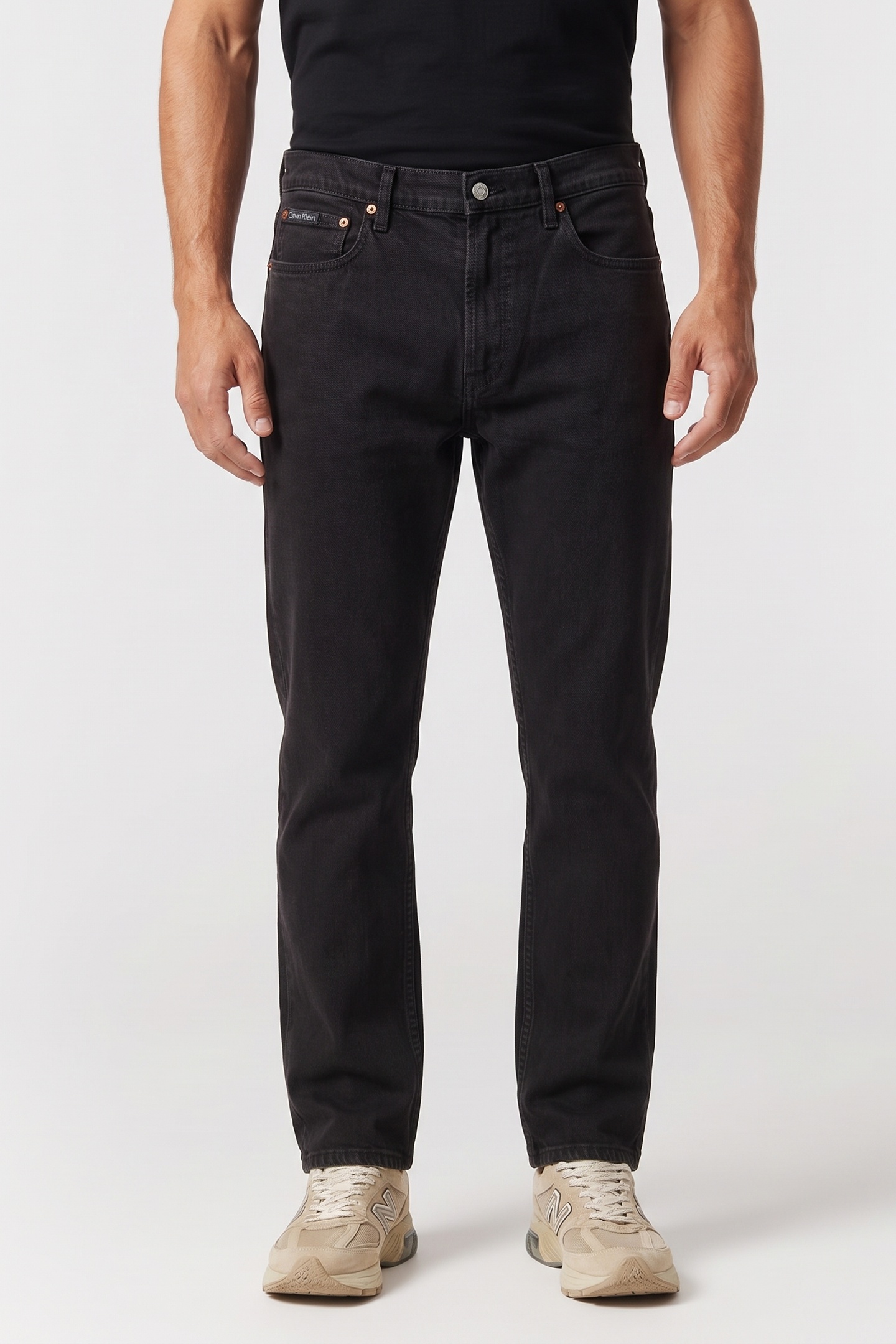 Calvin Klein Slim Straight Jaguar Jeans Jaguar Black Maat: W36L32 | Slim Jeans Outlet | Heren | Zwart