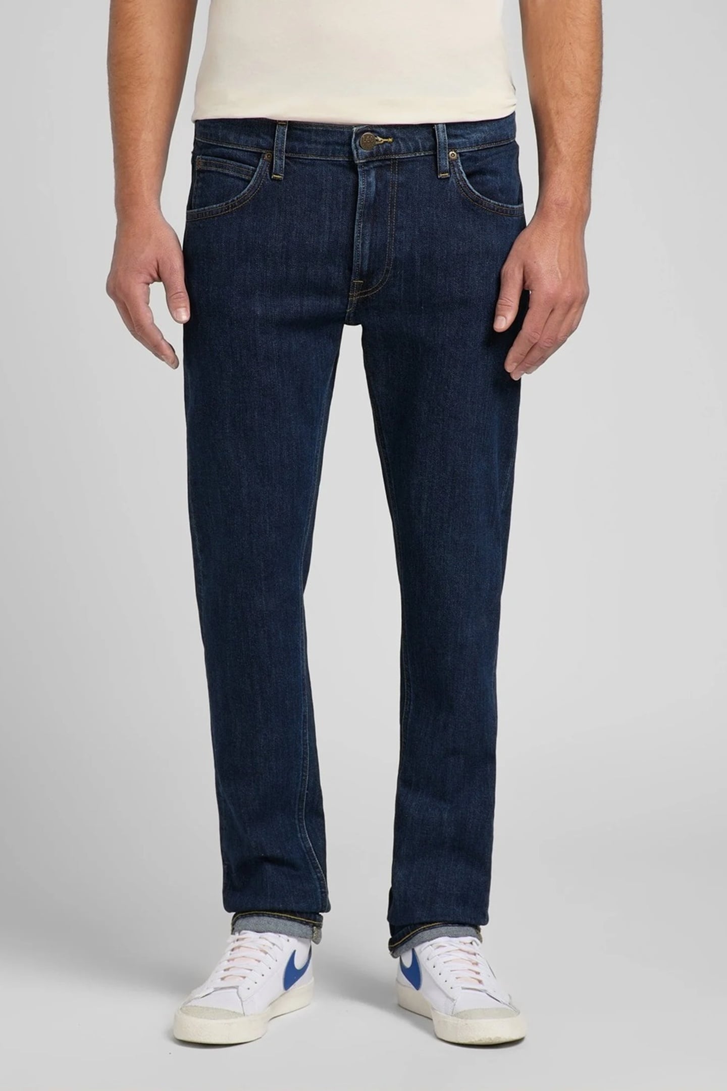 Lee Daren Deep Dark Stone Jeans Maat: W30L32 | Straight Jeans Outlet | Heren | Blauw