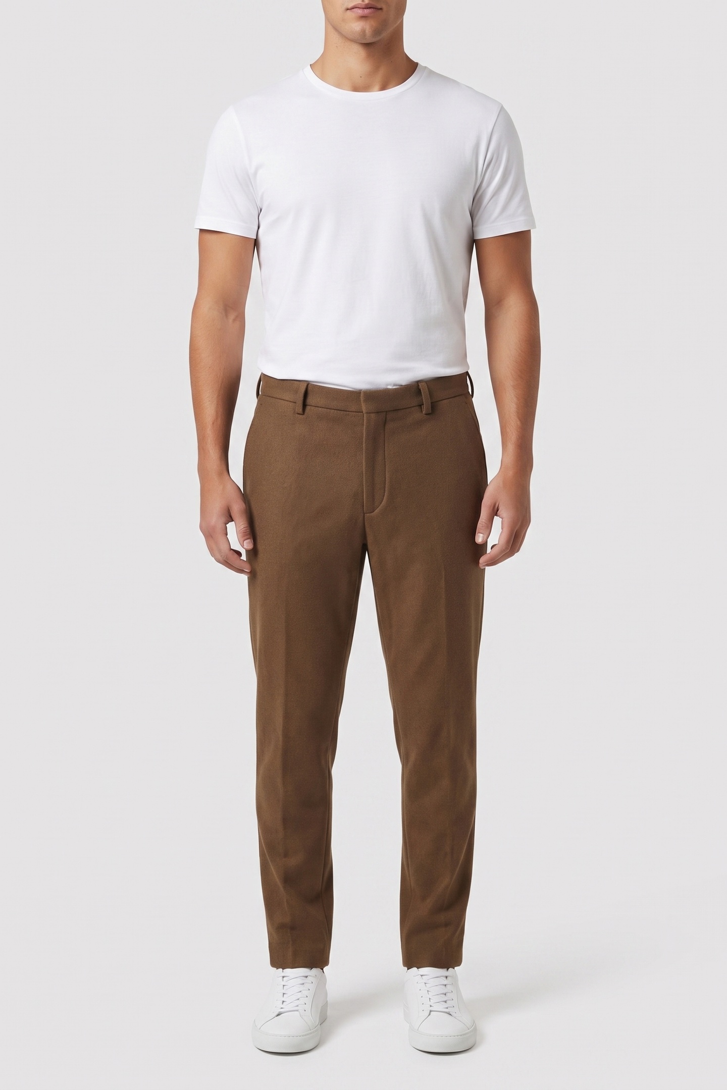 ARKET Elton Melton Brown Maat: 50 Short | Tailored Broeken Outlet | Heren | Beige