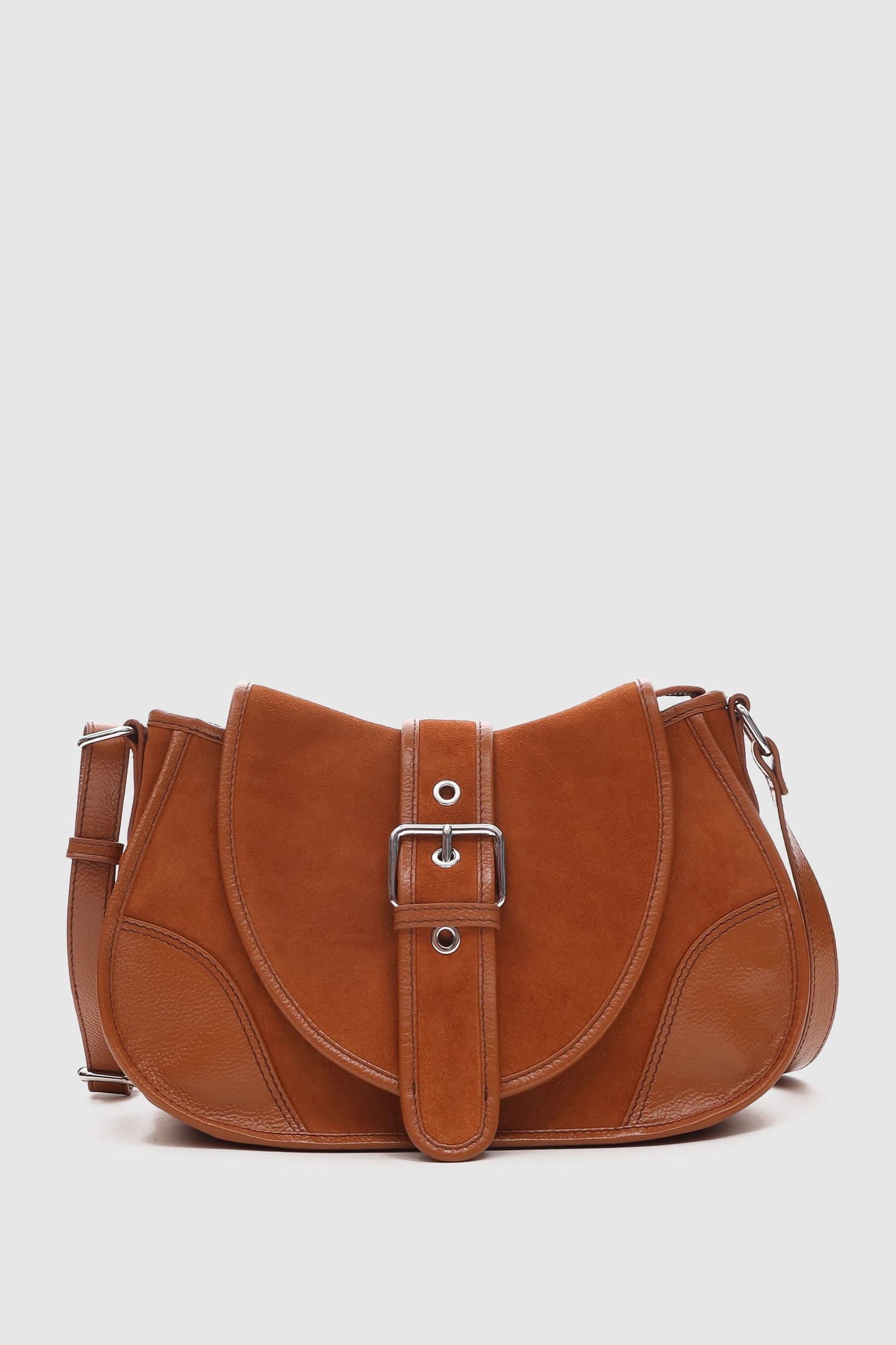 Núnoo Maria Suede Pecan Brown Maat: OS | Handtassen Outlet | Unisex | Bruin