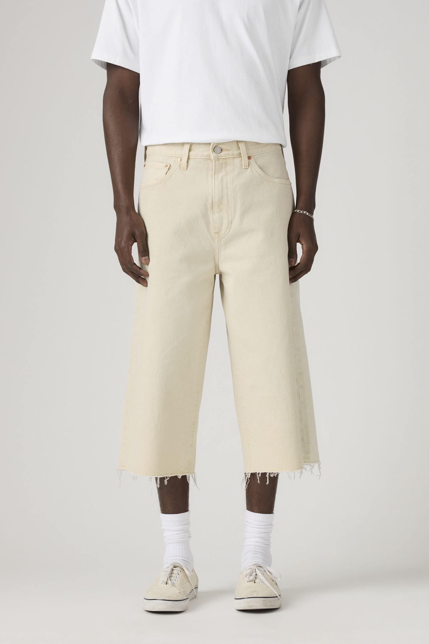 Levi's 478™ Baggy Capri Maat: W30 | Spijkershorts Outlet | Heren | Ecru