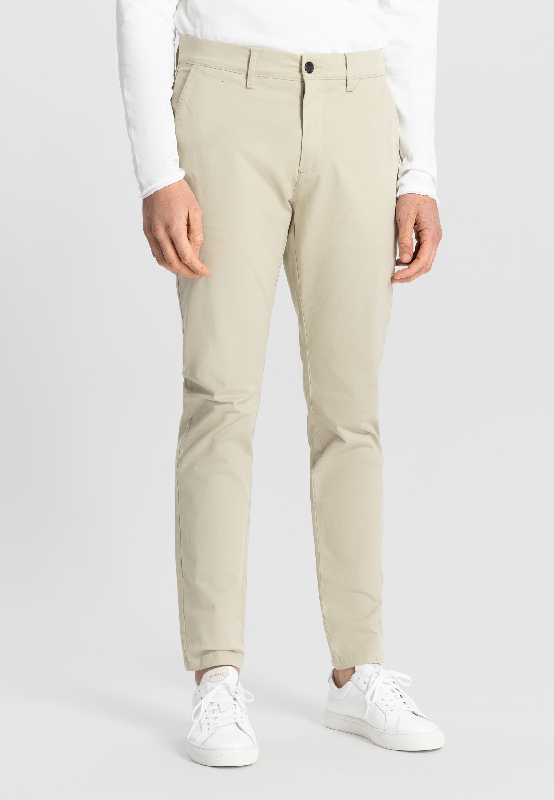 Dstrezzed Charlie Slimfit Chino Sand Maat: W38L34 | Chino's Outlet | Heren | Beige