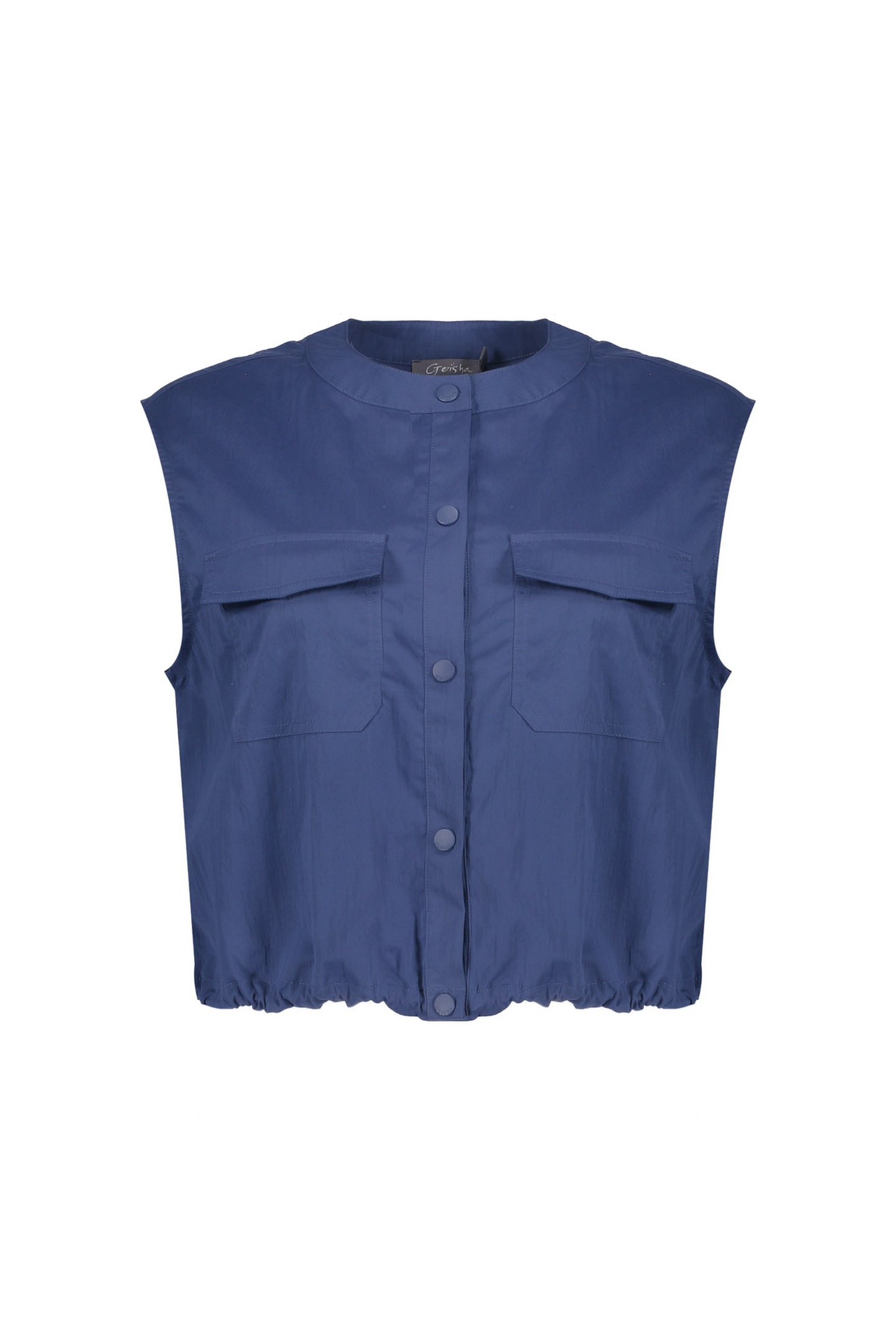 Geisha Gilet Drawstring Ink Blue Maat: XL | Gilets Outlet | Dames | Blauw