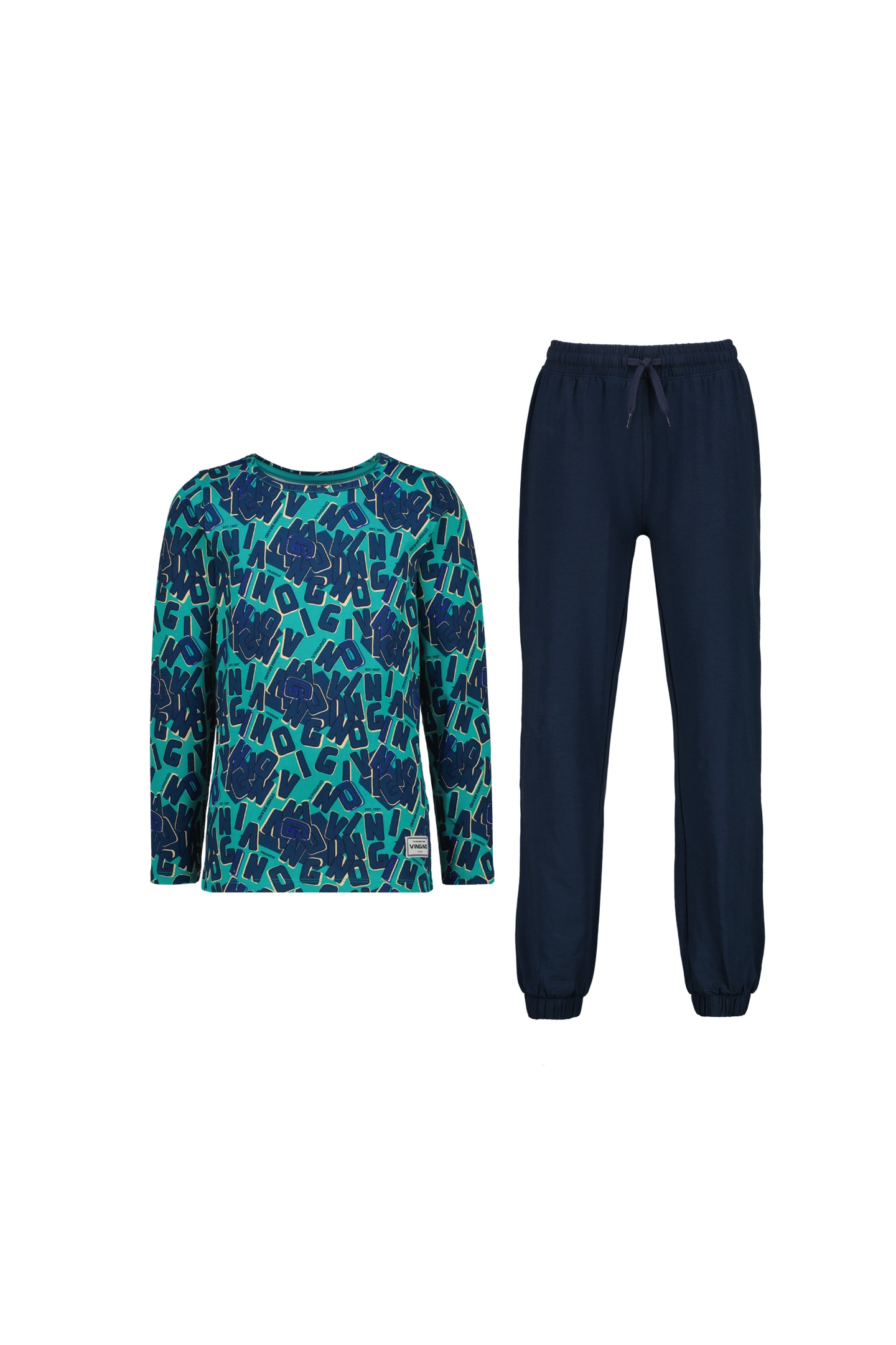 Vingino Boys Wext Pyjama Dark Blue Maat: XXS | Pyjama's Outlet | kids | Blauw