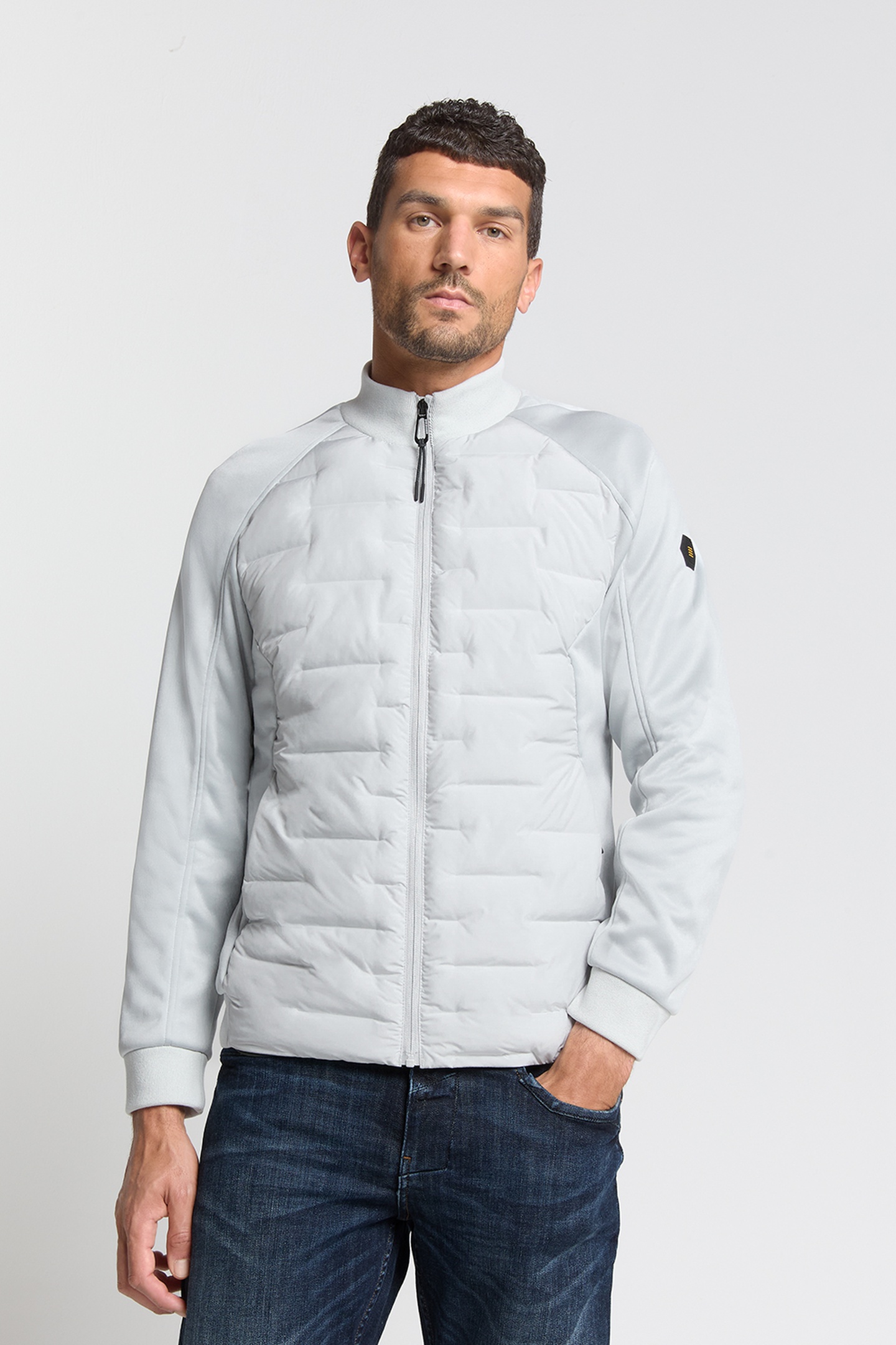 No Excess Jacket Short Fit Sealed Knitted Mix Chalk Taille: XXL | Vestes légères Outlet | Homme