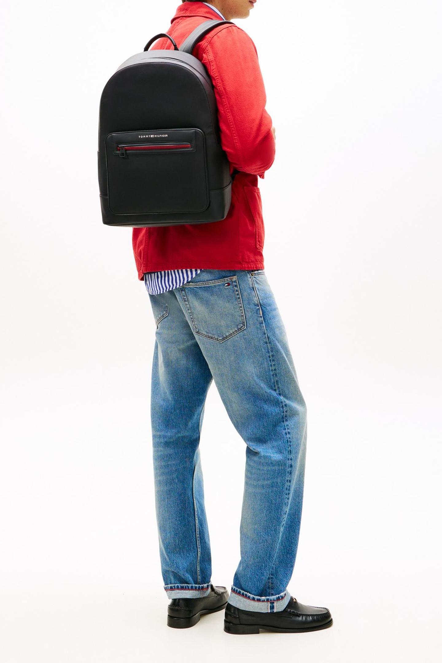 Tommy Hilfiger Foundation Backpack Black Maat: OS | Rugzakken Outlet | Heren | Zwart